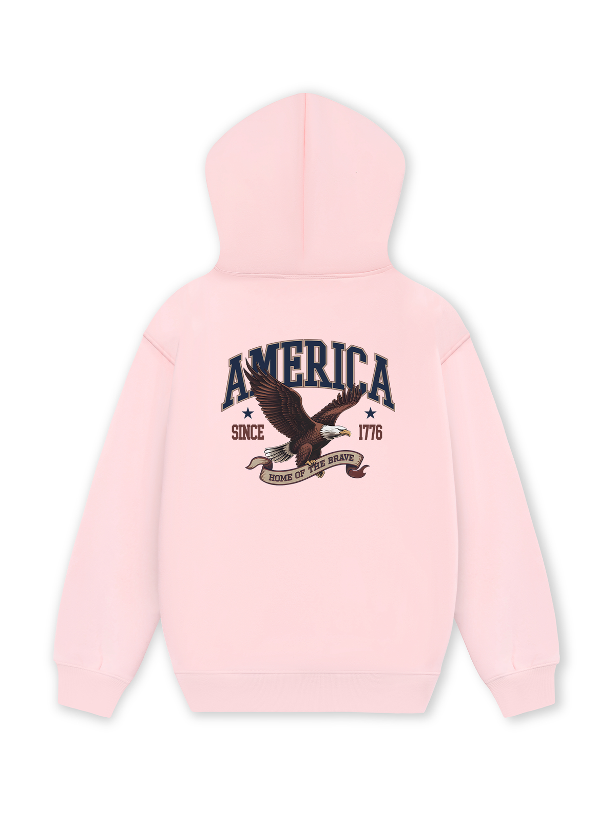 Áo Hoodie Nỉ Hai Da USA Home Of The Brave