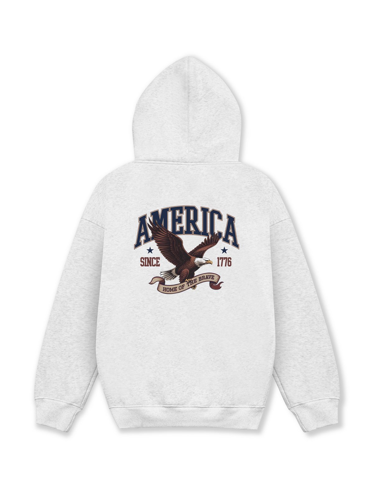 Áo Hoodie Nỉ Hai Da USA Home Of The Brave
