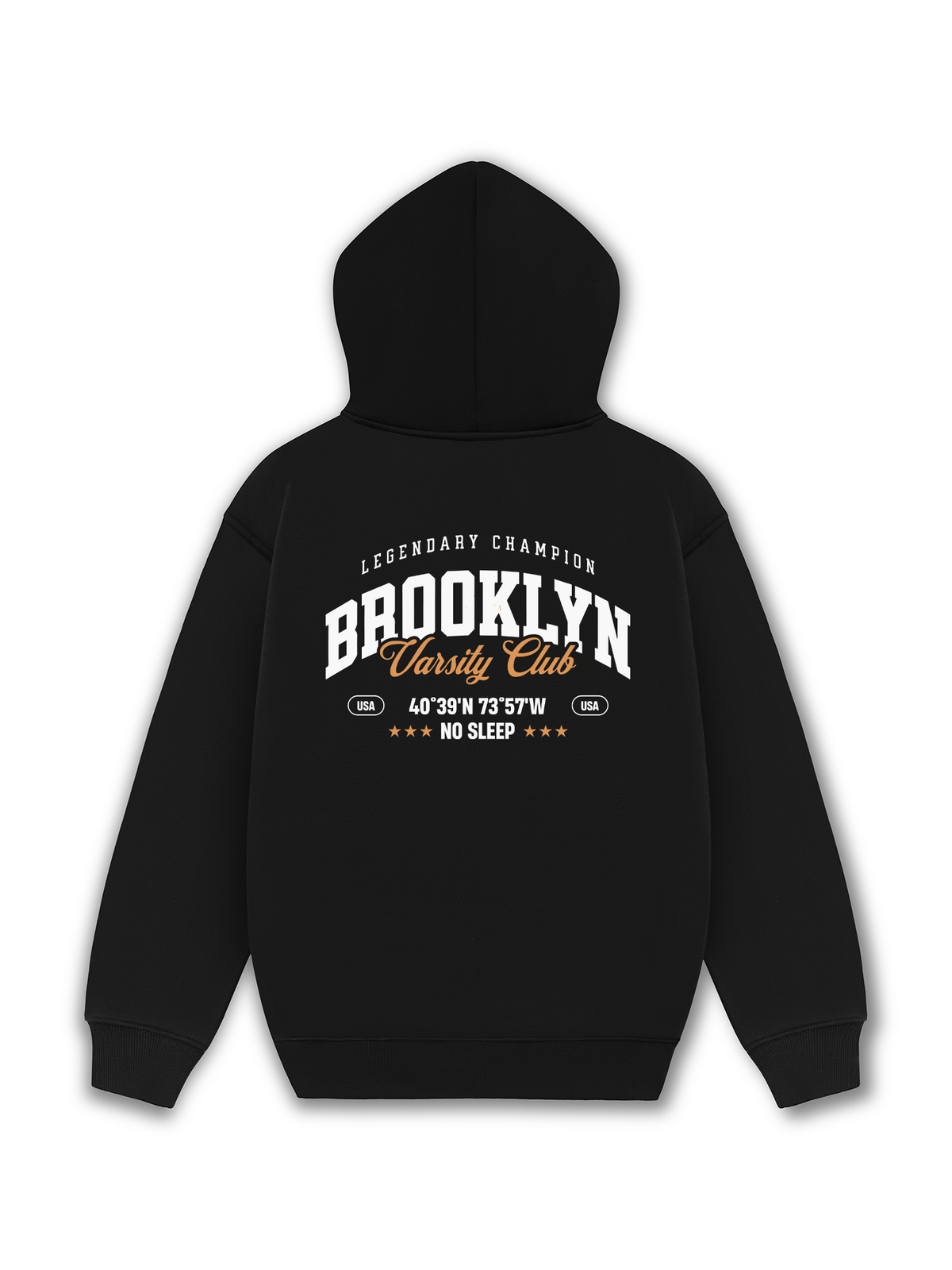 Áo Hoodie Nỉ Hai Da City Brooklyn Varsity Club