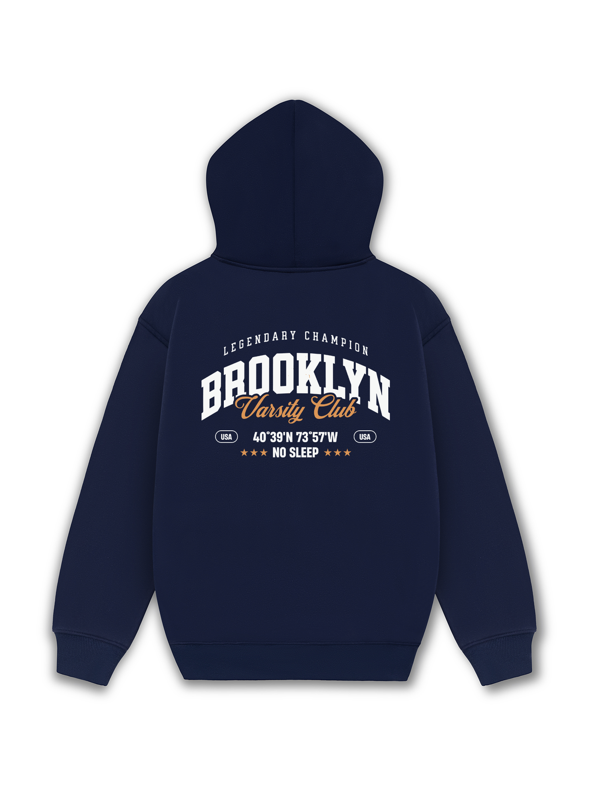 Áo Hoodie Nỉ Hai Da City Brooklyn Varsity Club