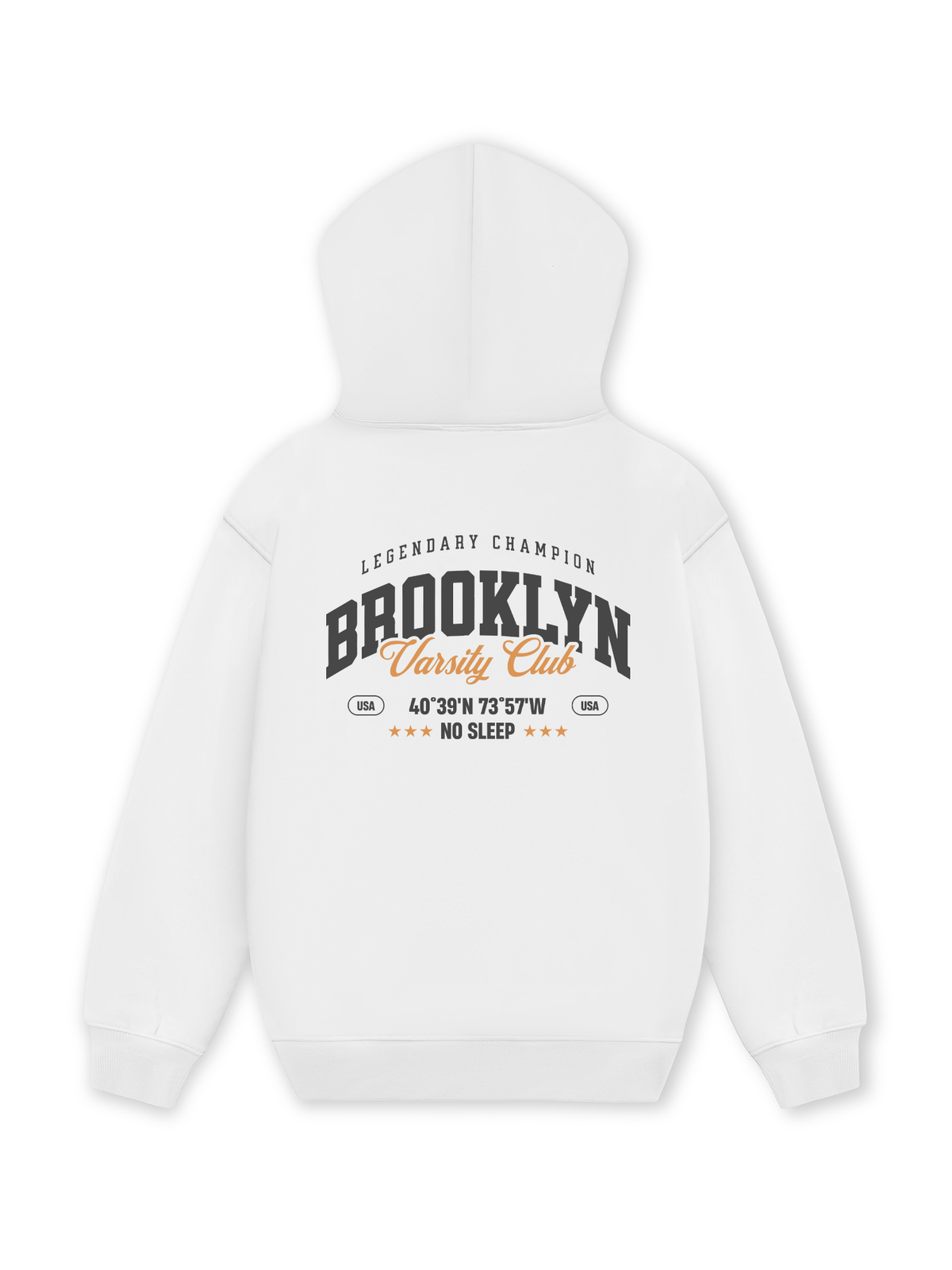 Áo Hoodie Nỉ Hai Da City Brooklyn Varsity Club