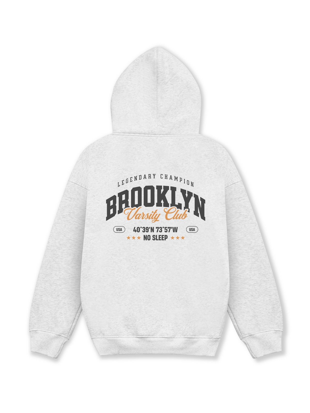 Áo Hoodie Nỉ Hai Da City Brooklyn Varsity Club