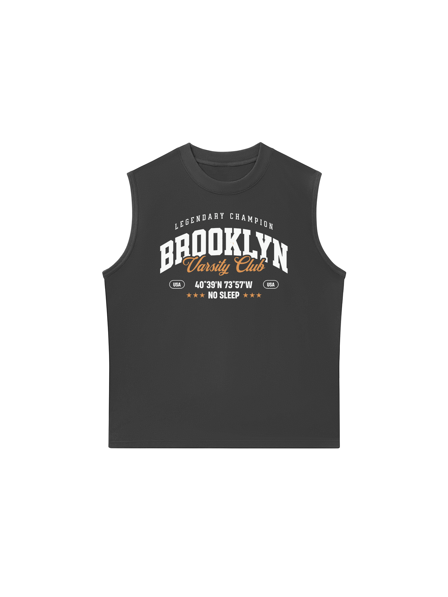 Áo Ba Lỗ Relaxed Fit City Brooklyn Varsity Club