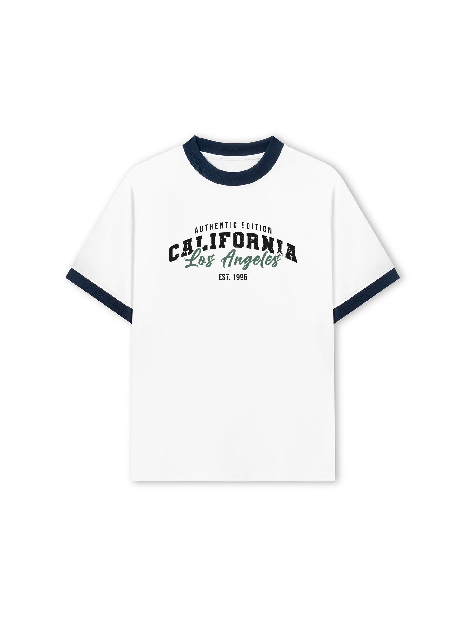 Áo Thun Ringer Relaxed Fit City California Authentic Edition