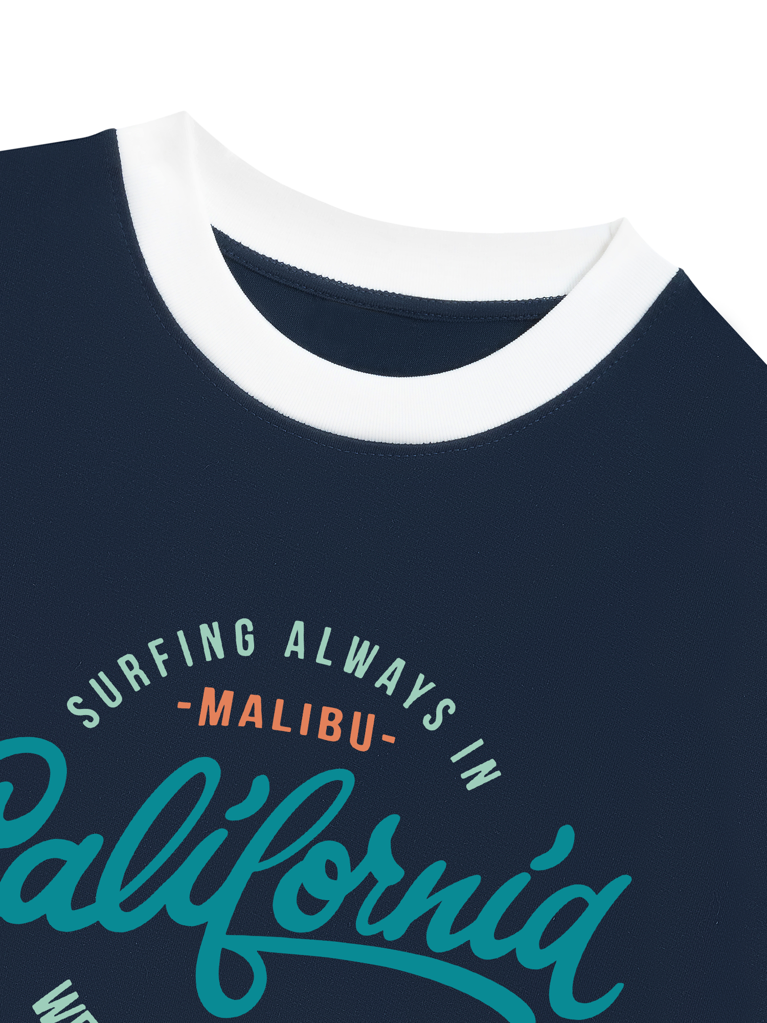 Áo Thun Ringer Relaxed Fit Malibu West Coast