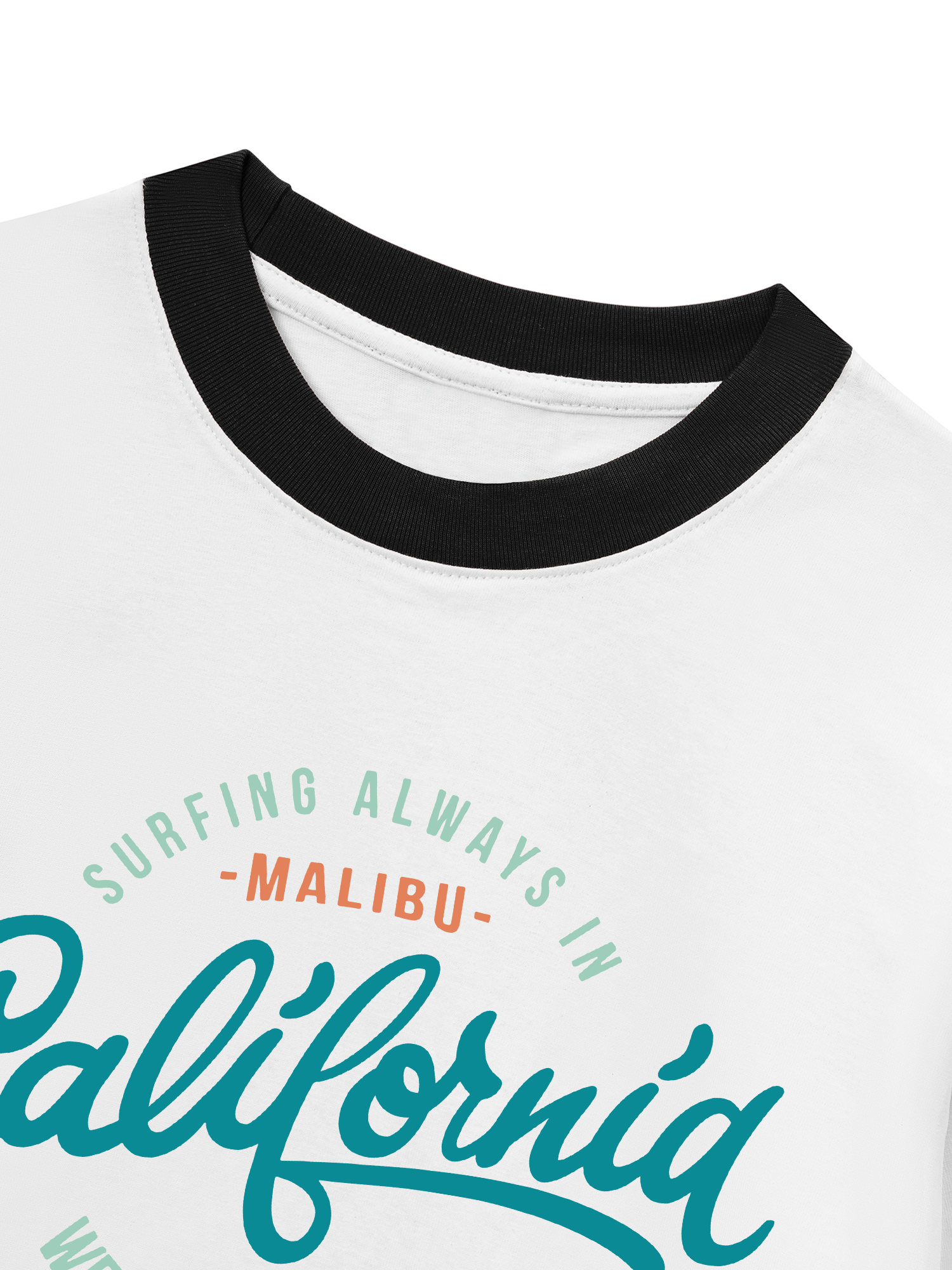 Áo Thun Ringer Relaxed Fit Malibu West Coast
