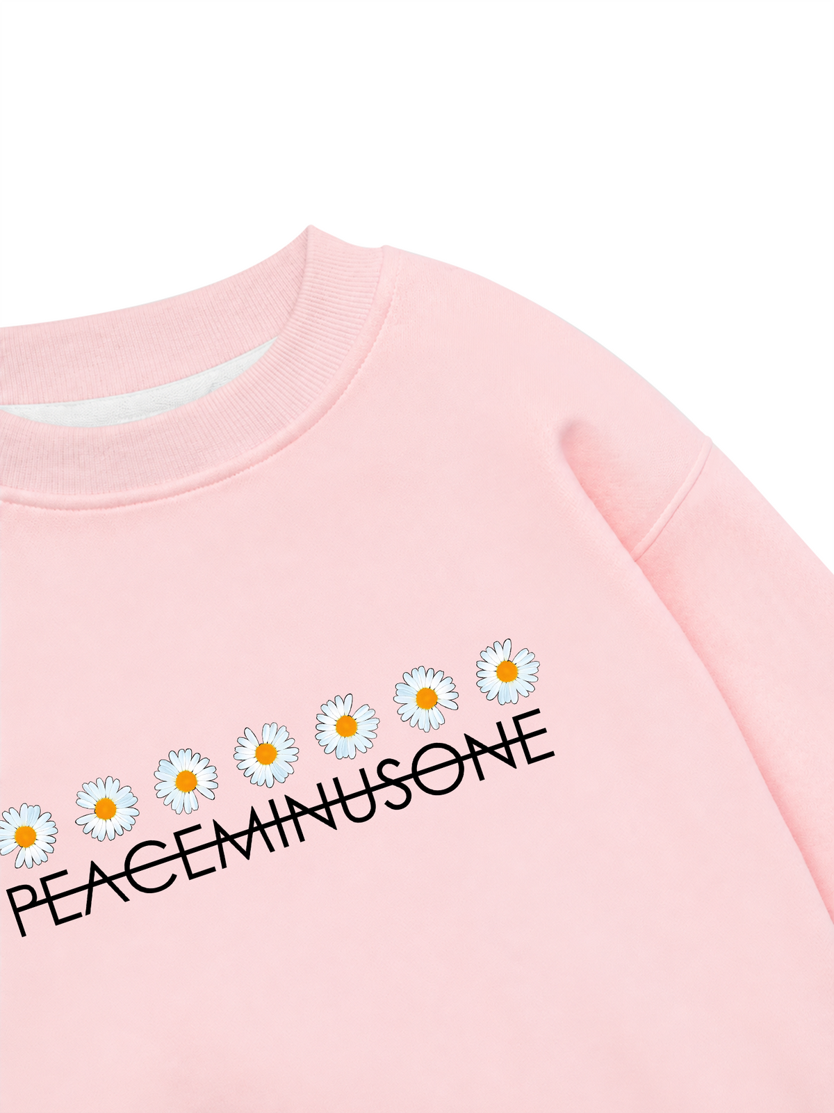 Áo Sweater Nỉ Hai Da Floral Daisy Line