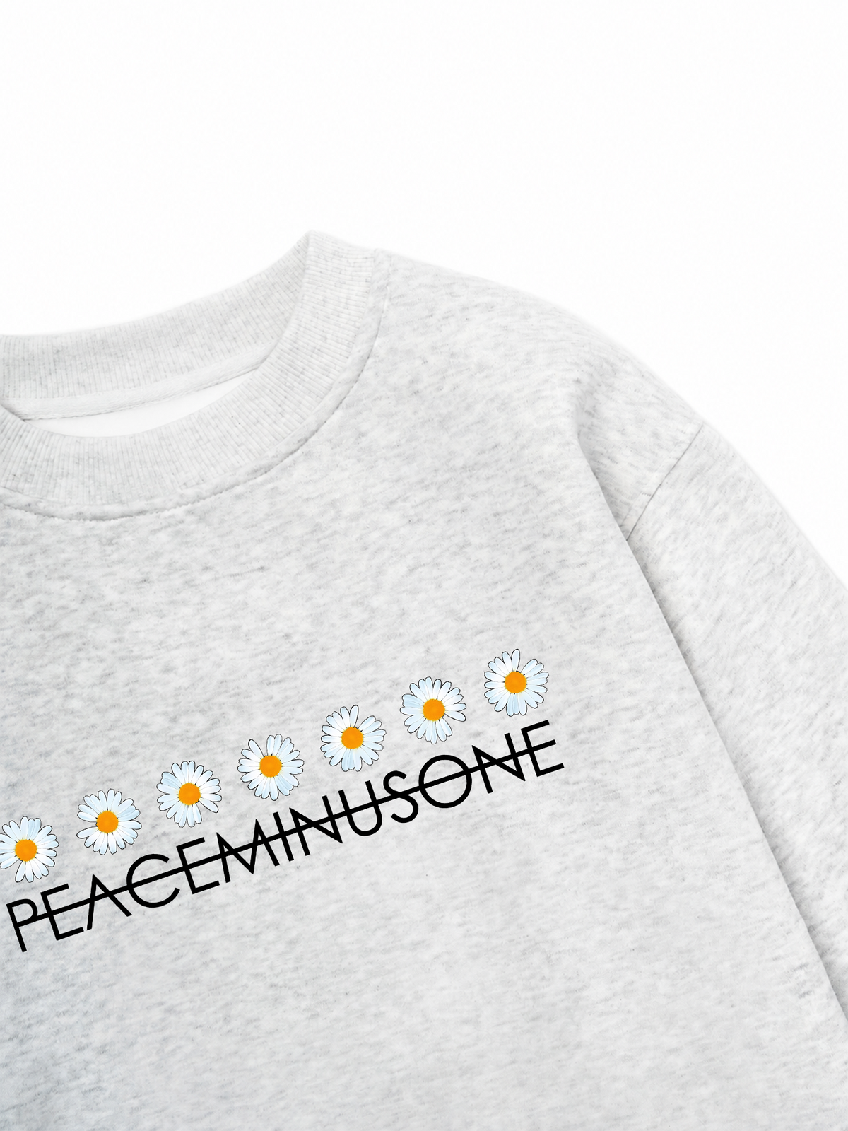 Áo Sweater Nỉ Hai Da Floral Daisy Line