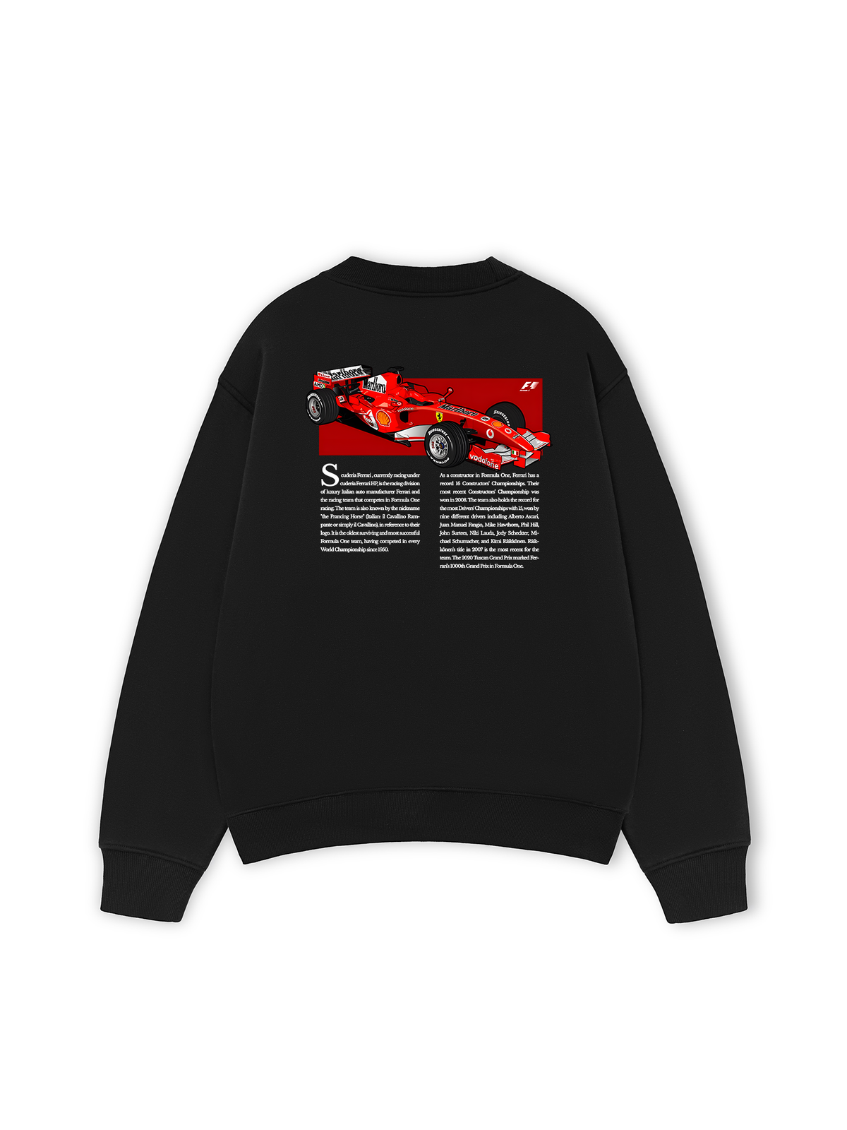 Áo Sweater Nỉ Hai Da Ferrari Scuderia Race