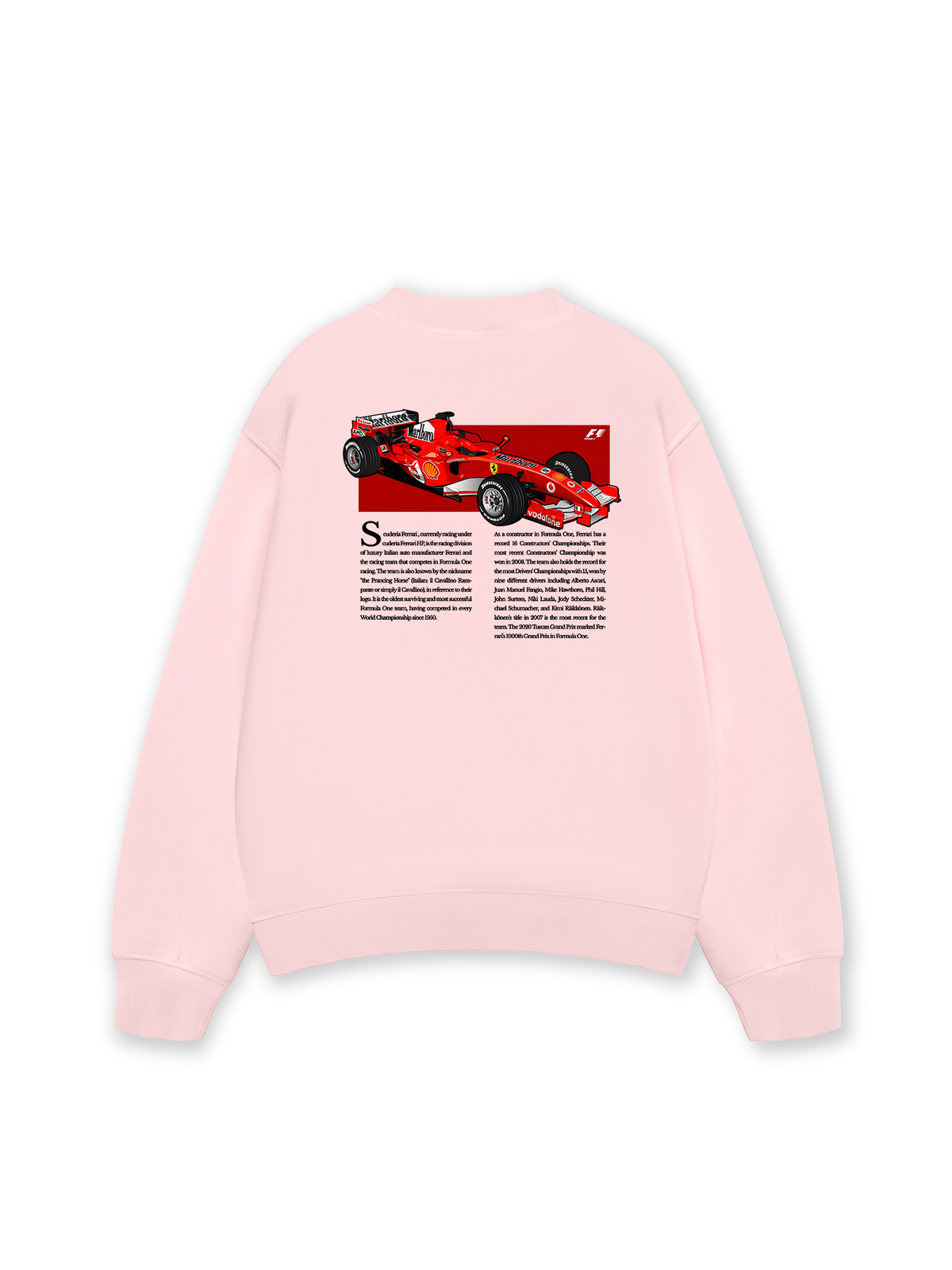 Áo Sweater Nỉ Hai Da Ferrari Scuderia Race