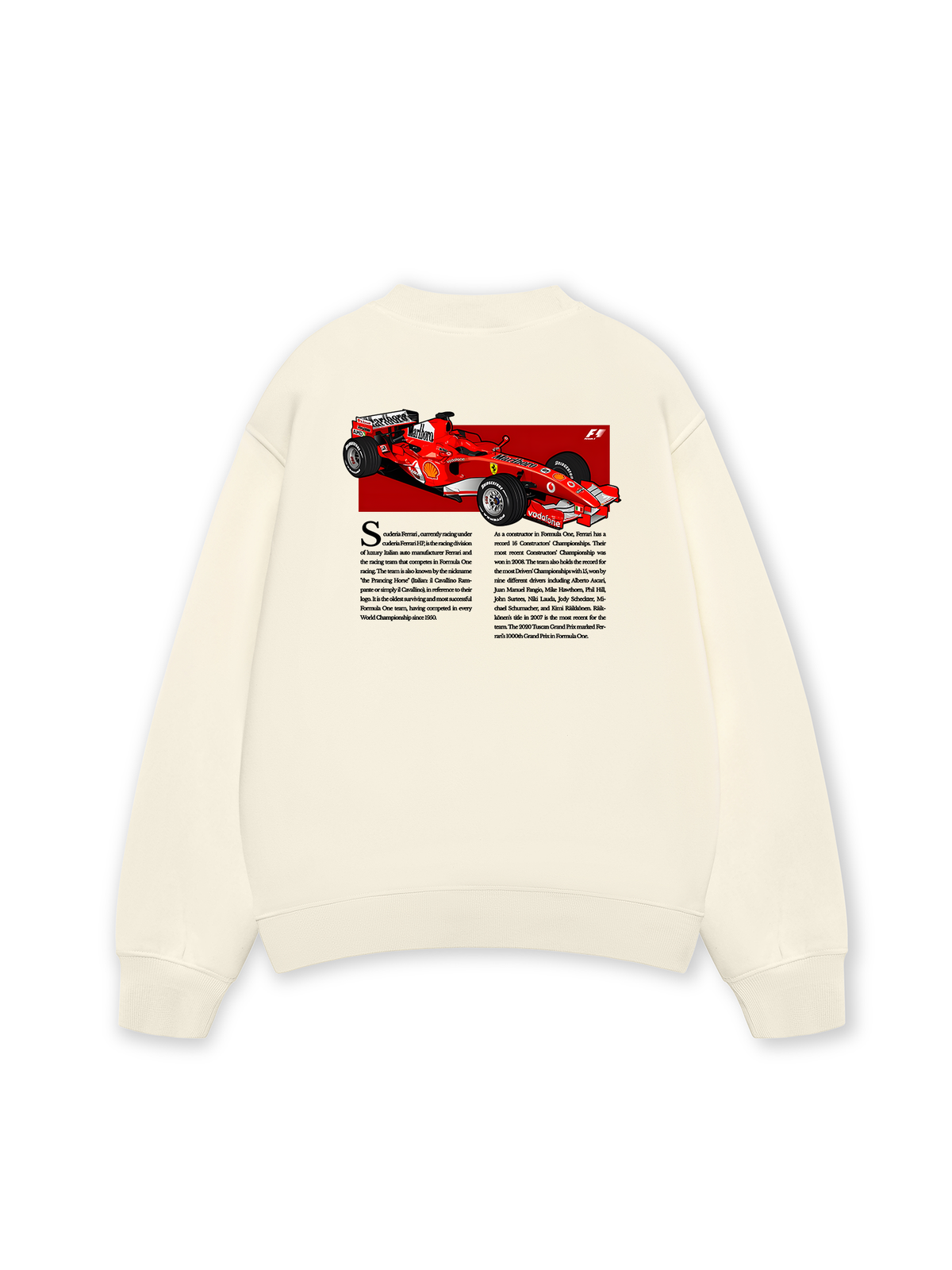 Áo Sweater Nỉ Hai Da Ferrari Scuderia Race