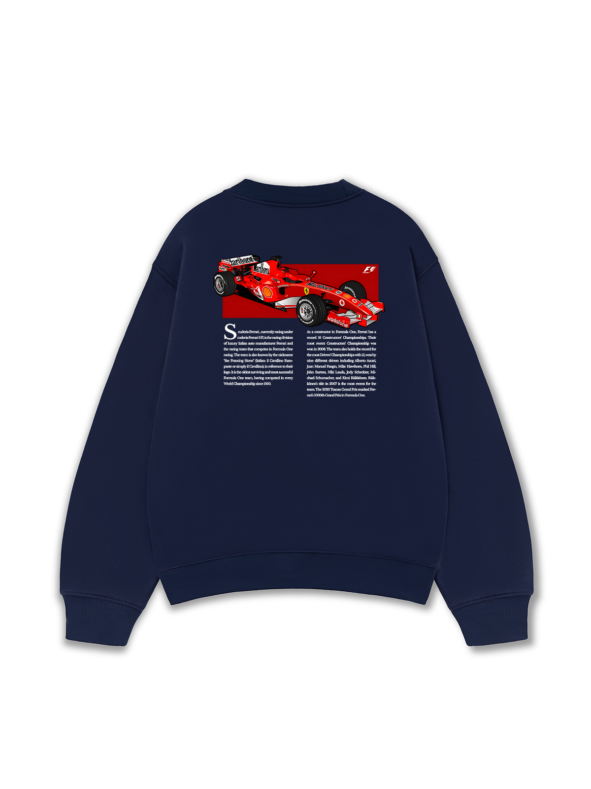 Áo Sweater Nỉ Hai Da Ferrari Scuderia Race