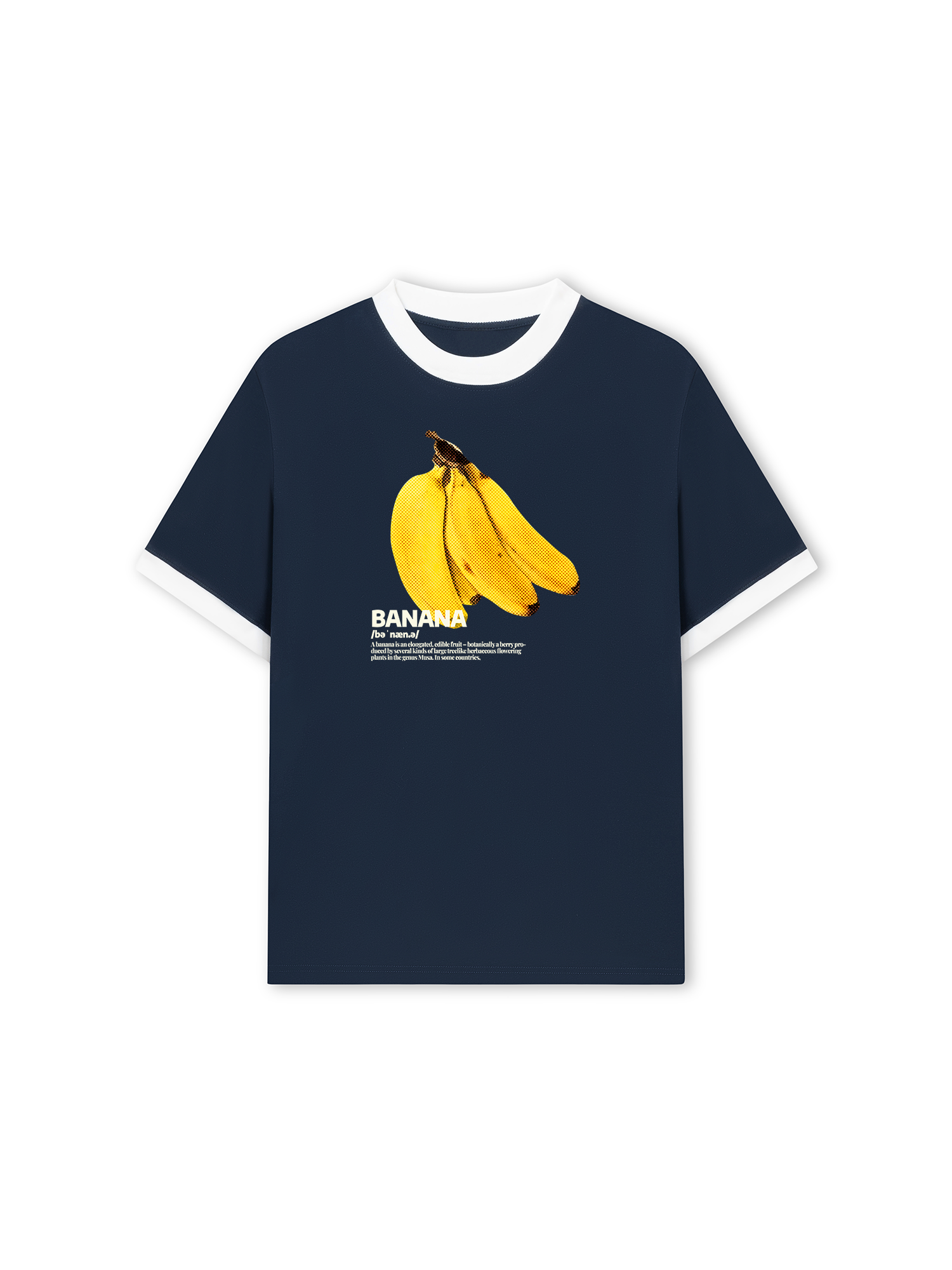 Áo Thun Ringer Relaxed Fit Tropical Banana Retro