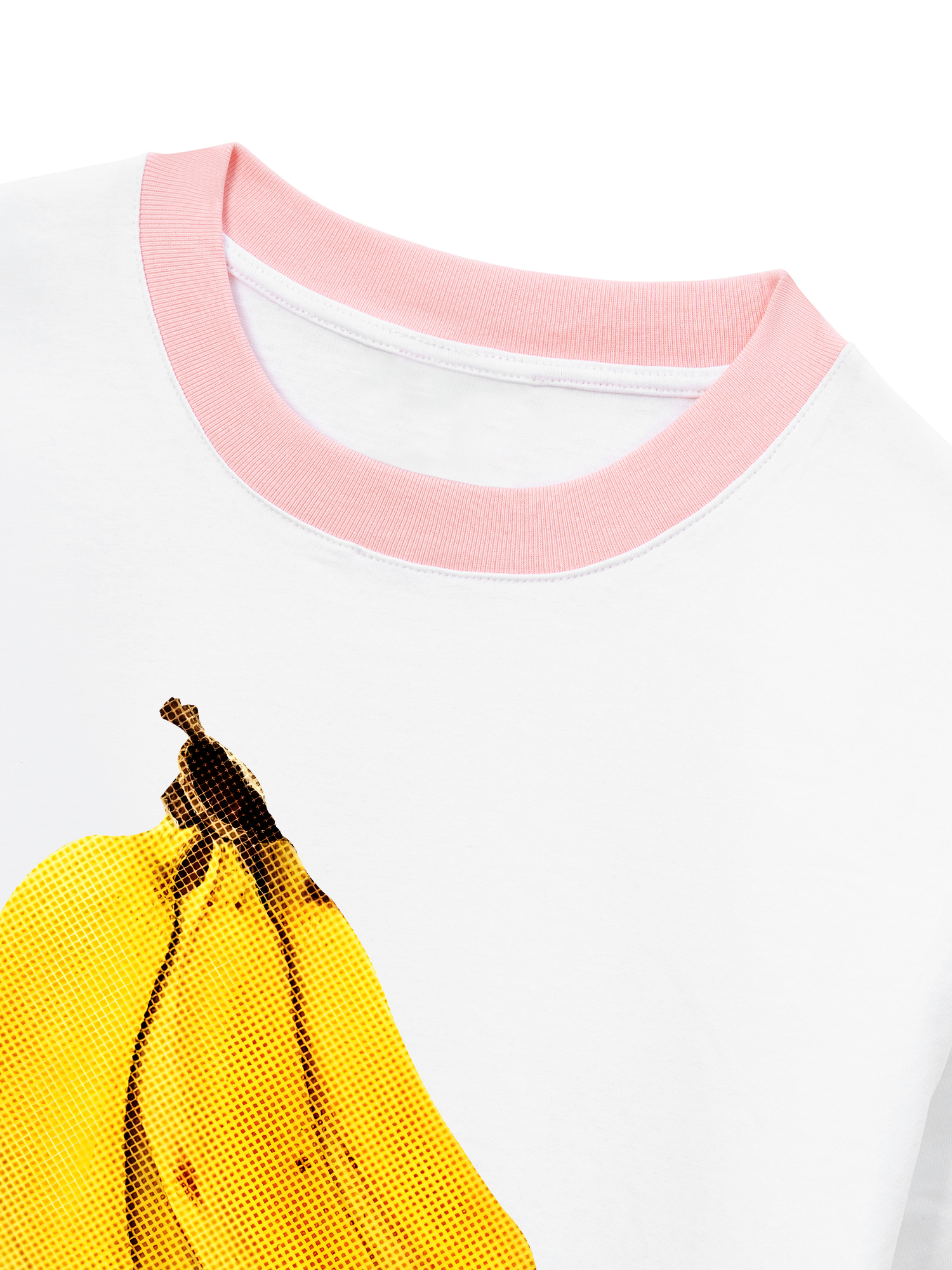 Áo Thun Ringer Relaxed Fit Tropical Banana Retro