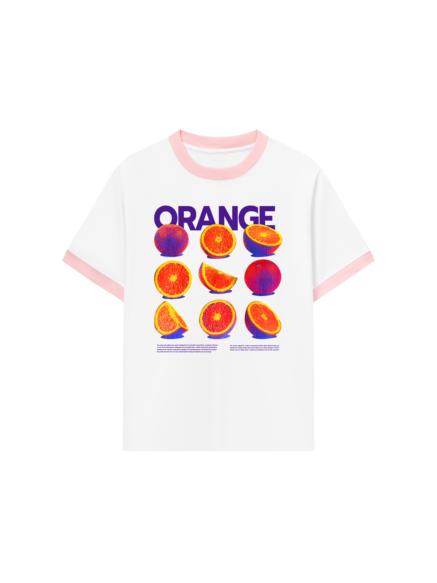 Áo Thun Ringer Relaxed Fit Tropical Orange Vitamin
