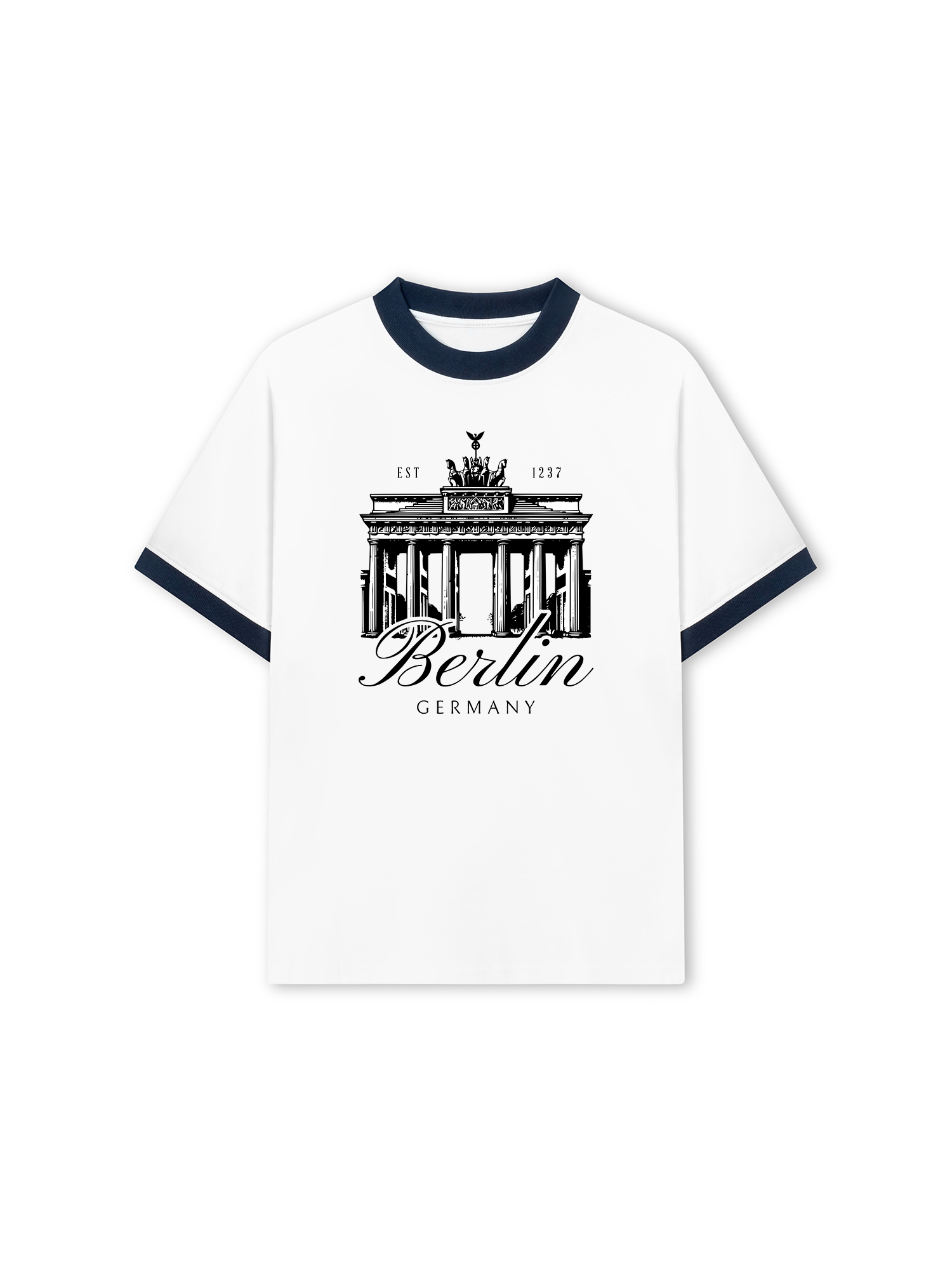 Áo Thun Ringer Relaxed Fit Berlin Germany