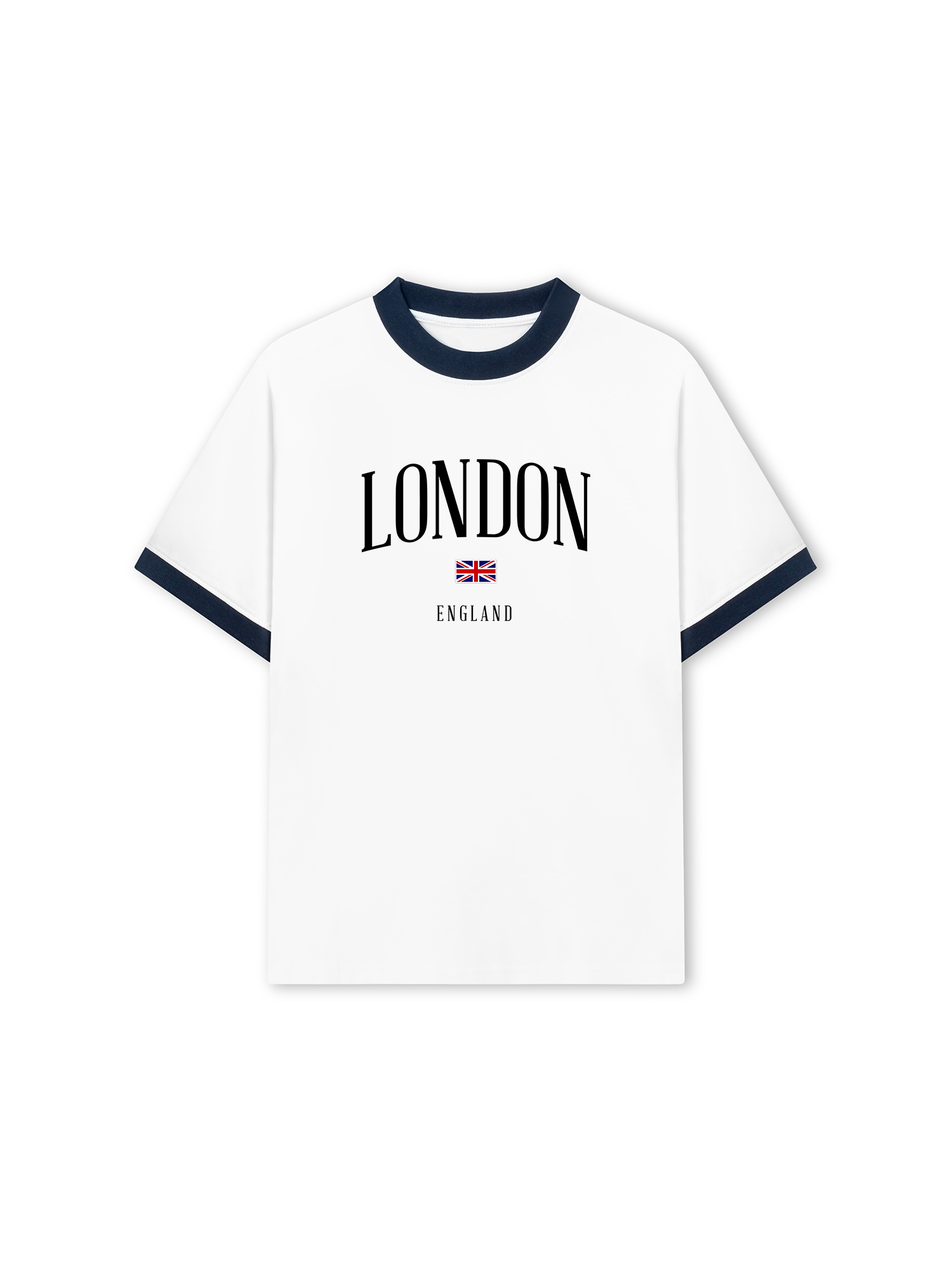 Áo Thun Ringer Relaxed Fit London England Classic