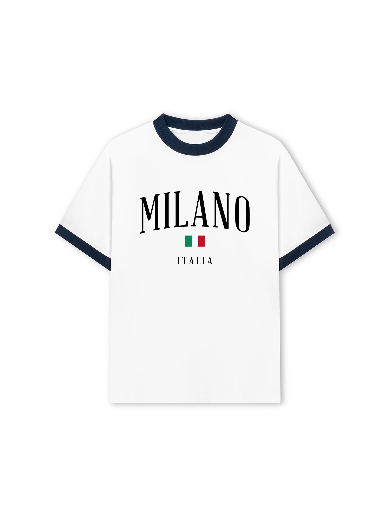 Áo Thun Ringer Relaxed Fit Milano Italia Classic