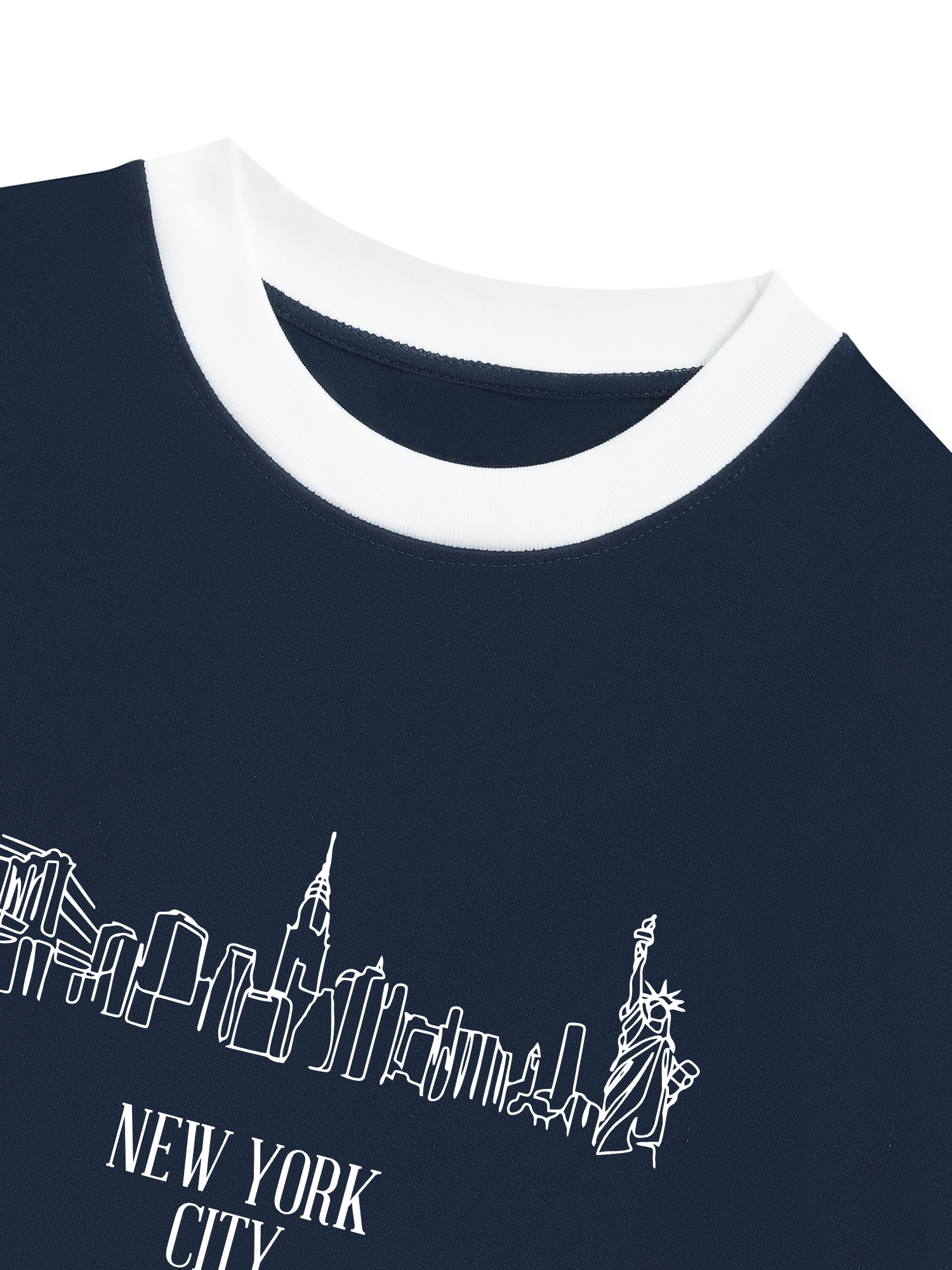 Áo Thun Ringer Relaxed Fit New York Minimalist