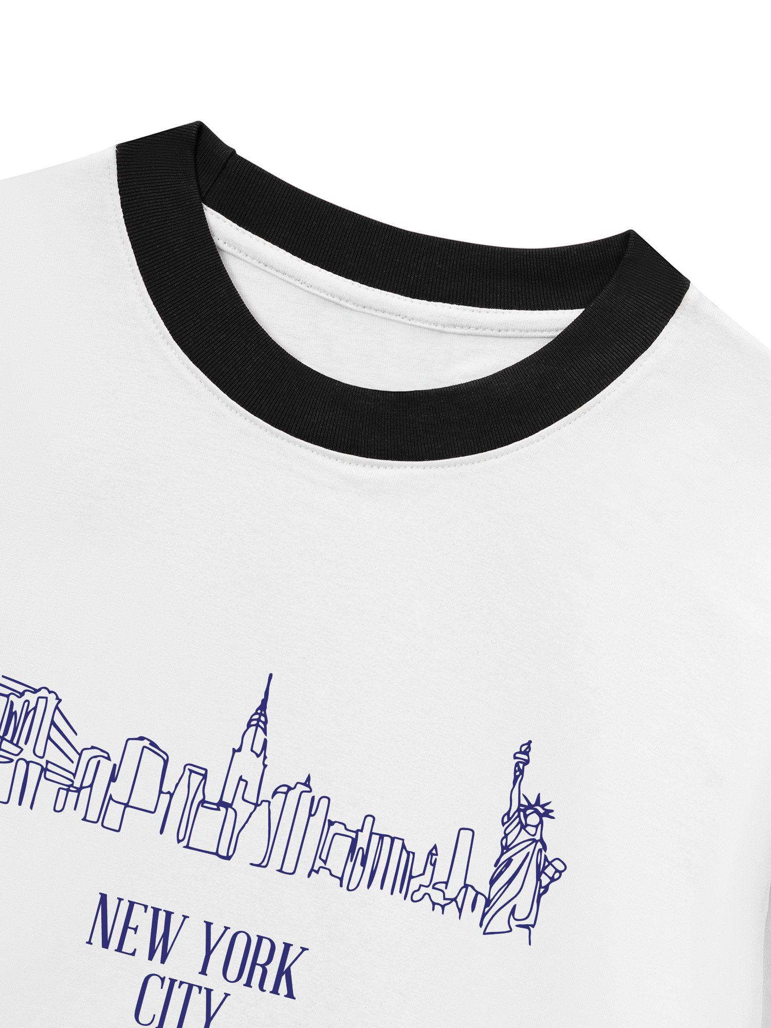 Áo Thun Ringer Relaxed Fit New York Minimalist