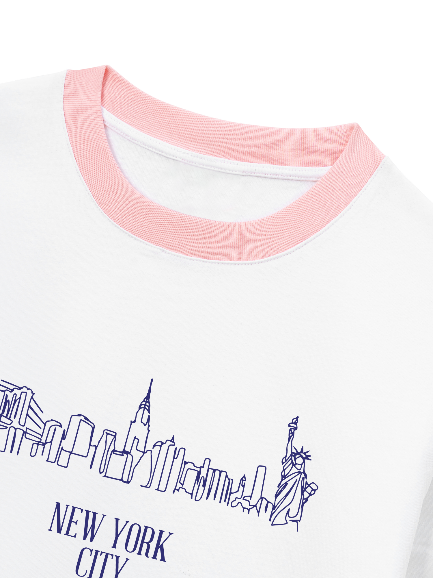 Áo Thun Ringer Relaxed Fit New York Minimalist