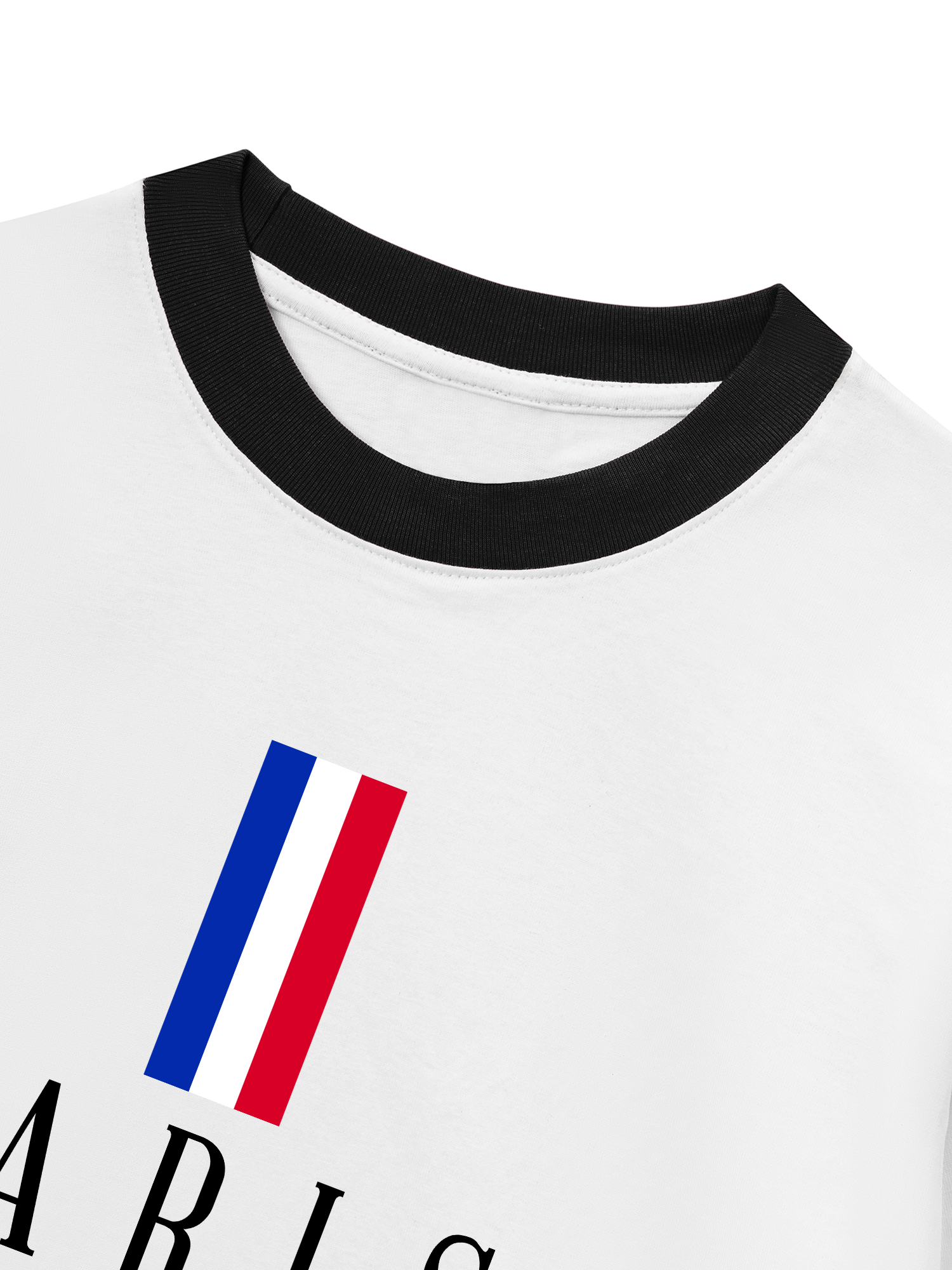 Áo Thun Ringer Relaxed Fit Paris Minimalist