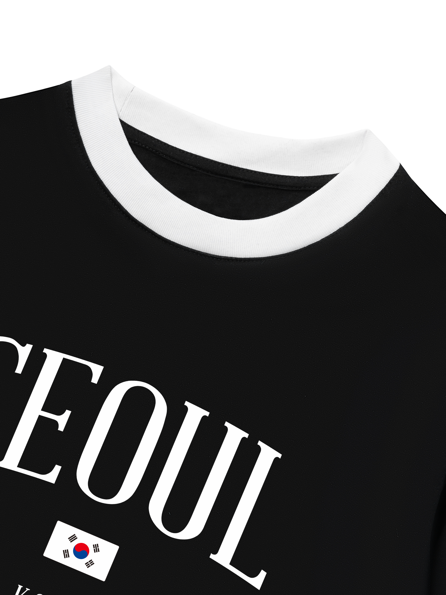 Áo Thun Ringer Relaxed Fit Seoul Korea Classic