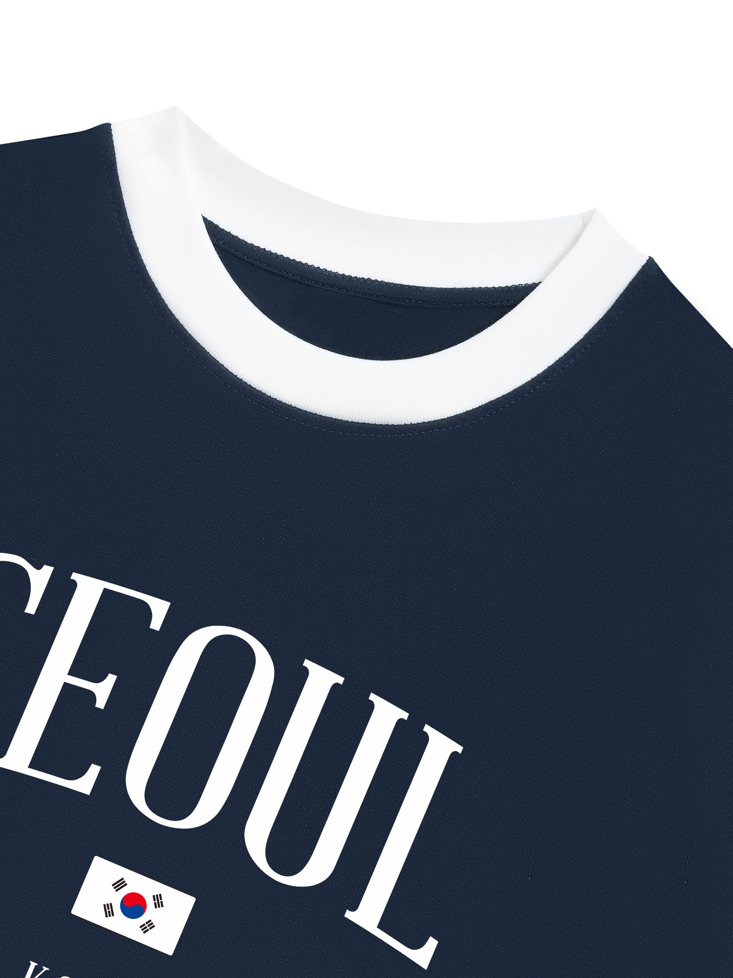 Áo Thun Ringer Relaxed Fit Seoul Korea Classic