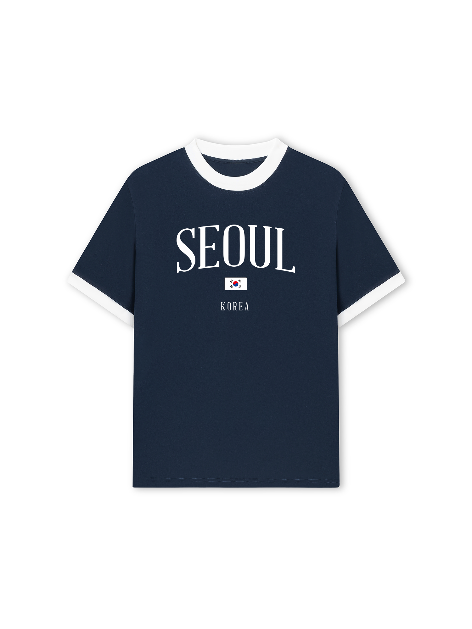 Áo Thun Ringer Relaxed Fit Seoul Korea Classic