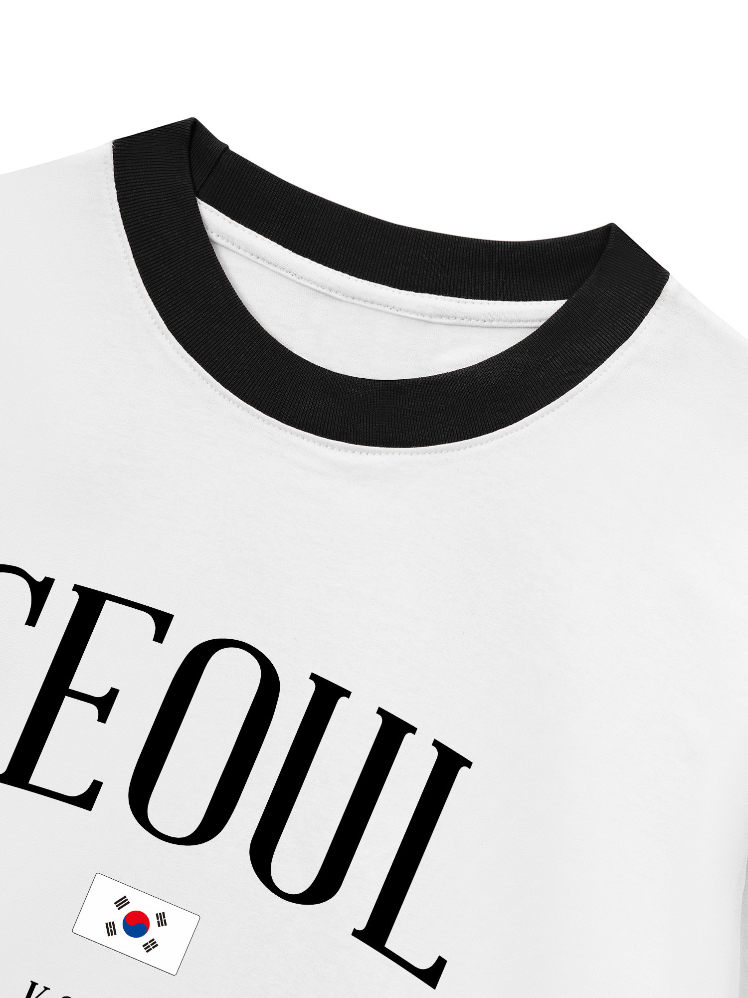 Áo Thun Ringer Relaxed Fit Seoul Korea Classic
