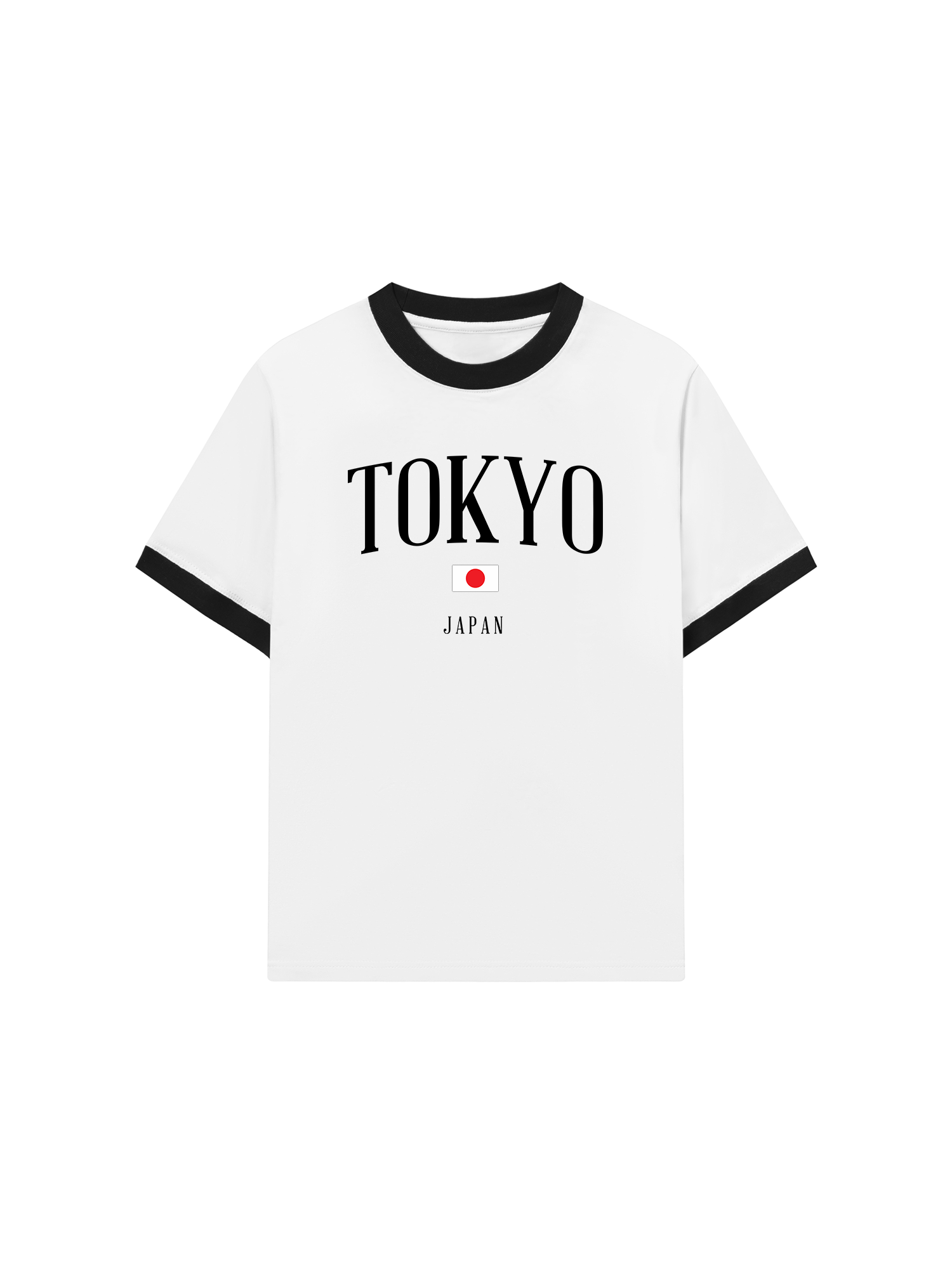 Áo Thun Ringer Relaxed Fit Tokyo Japan Classic
