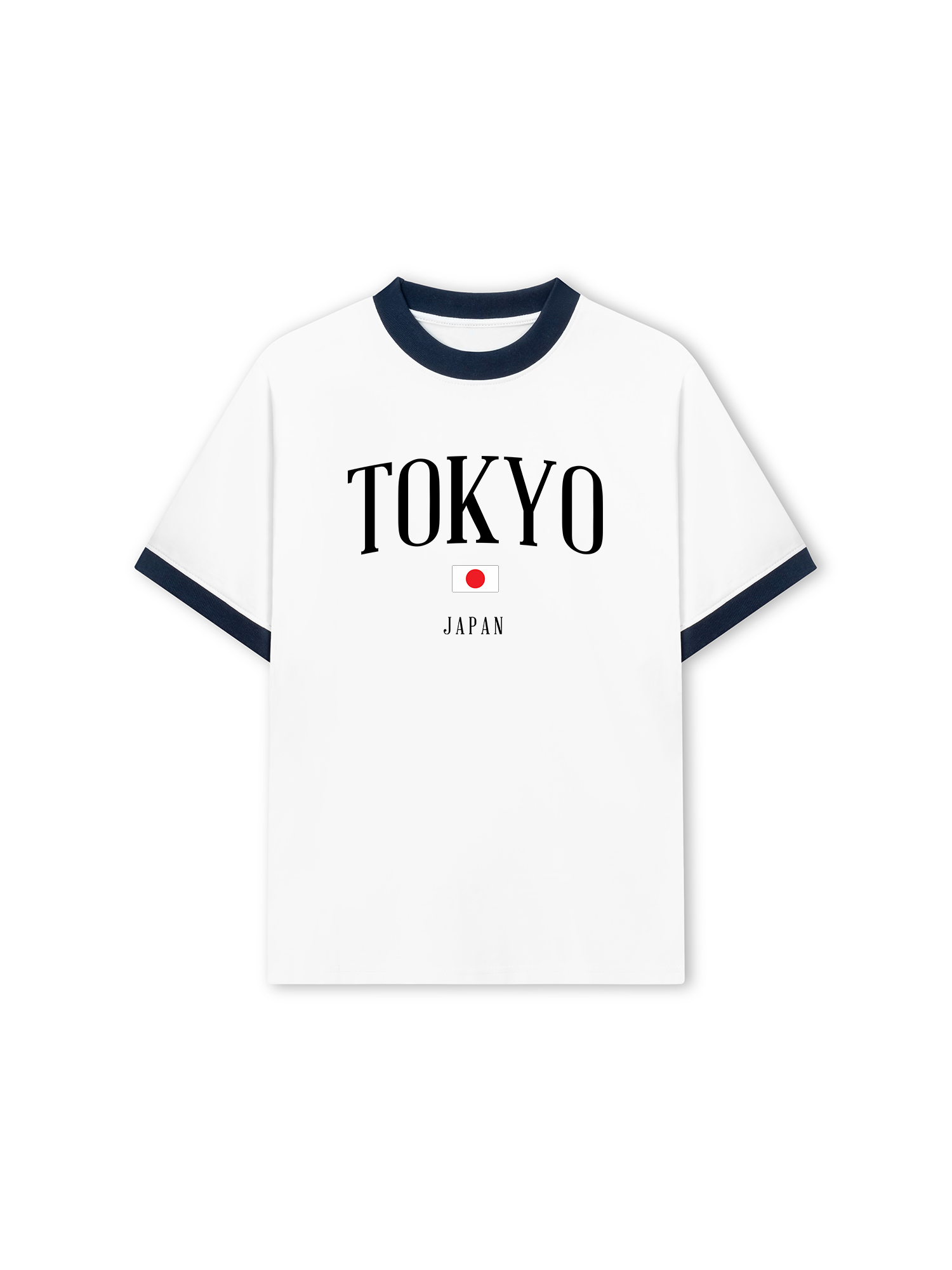 Áo Thun Ringer Relaxed Fit Tokyo Japan Classic