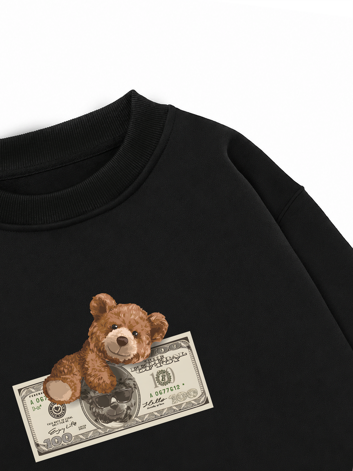 Áo Sweater Nỉ Hai Da Teddy Dolar