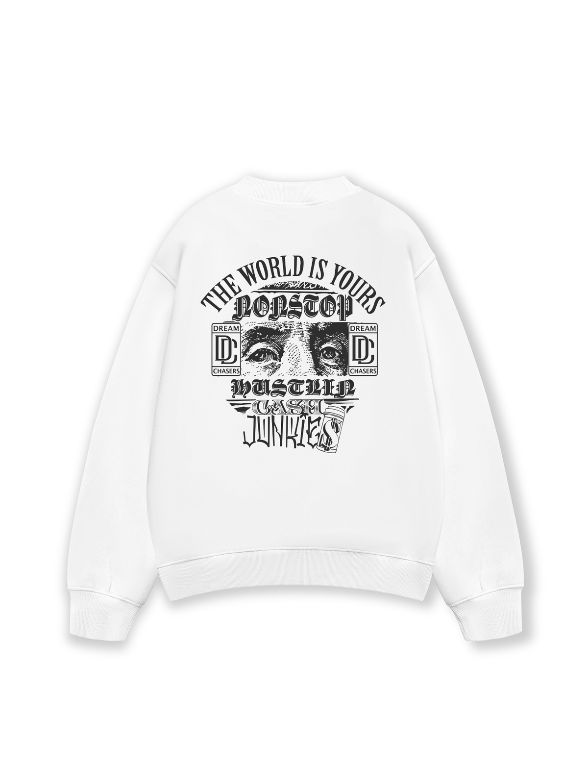 Áo Sweater Nỉ Hai Da The World Is Your