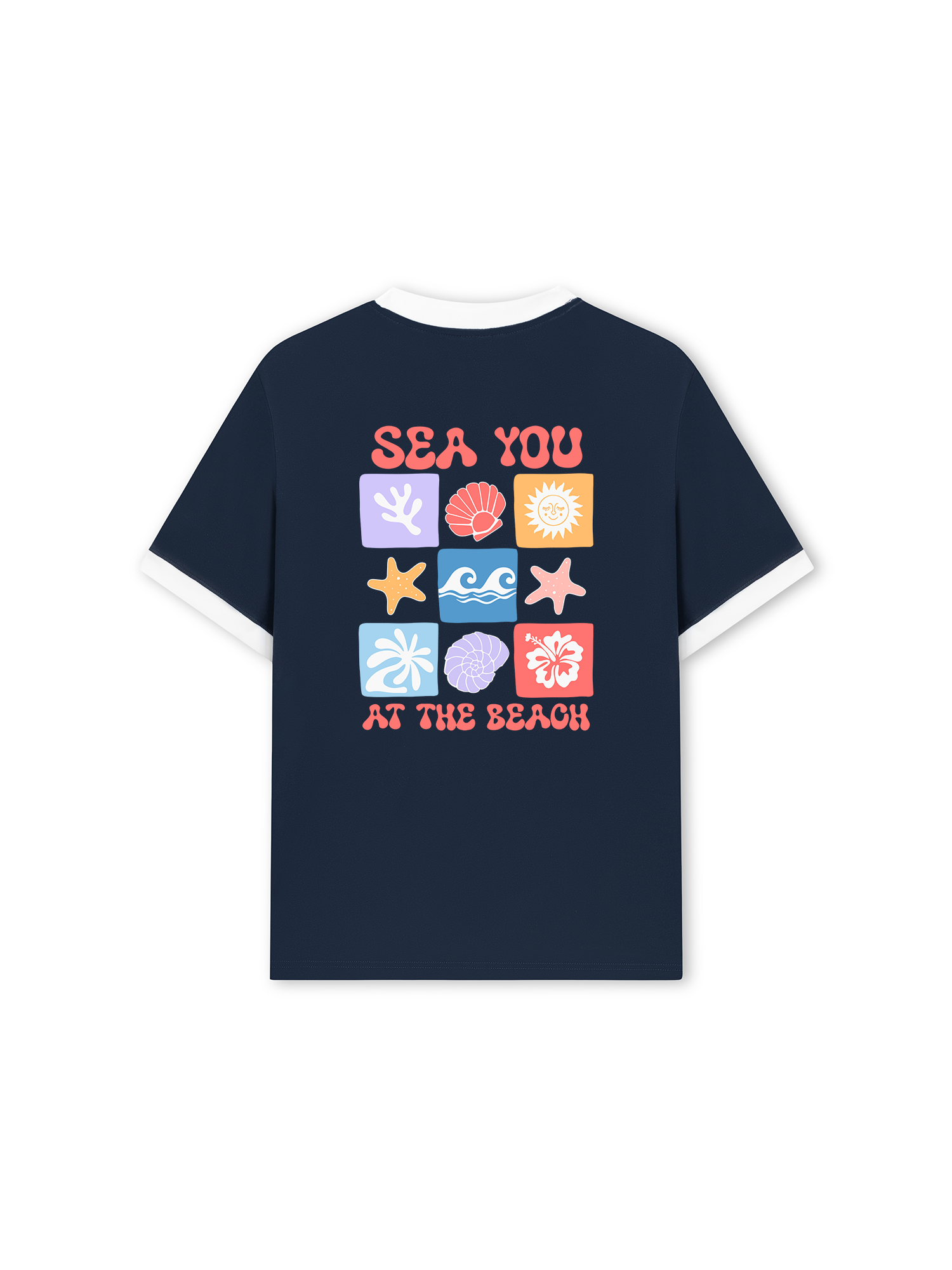 Áo Thun Ringer Relaxed Fit Sea You At The Beach