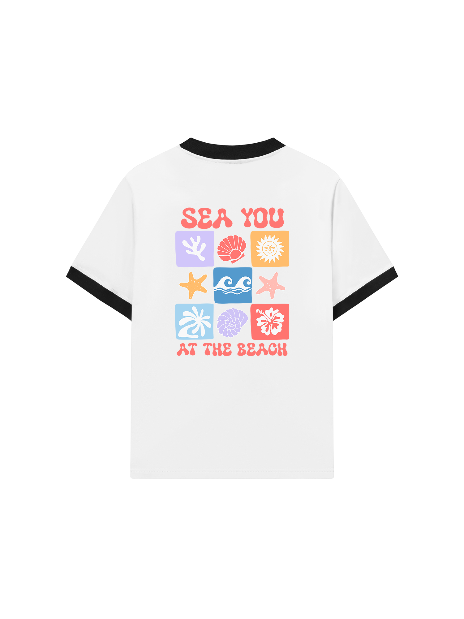 Áo Thun Ringer Relaxed Fit Sea You At The Beach