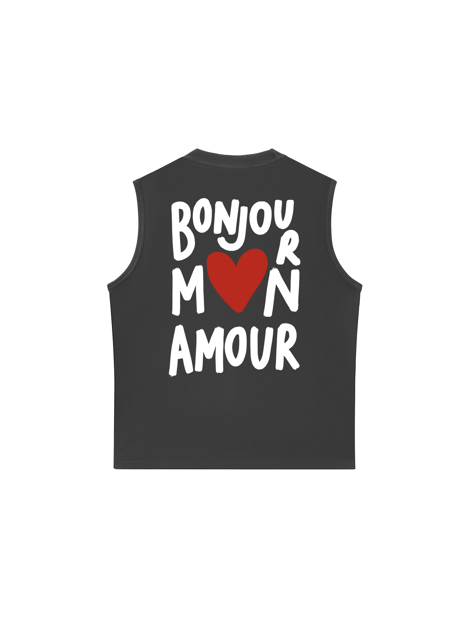 Áo Ba Lỗ Relaxed Fit Bonjour Mon Amour
