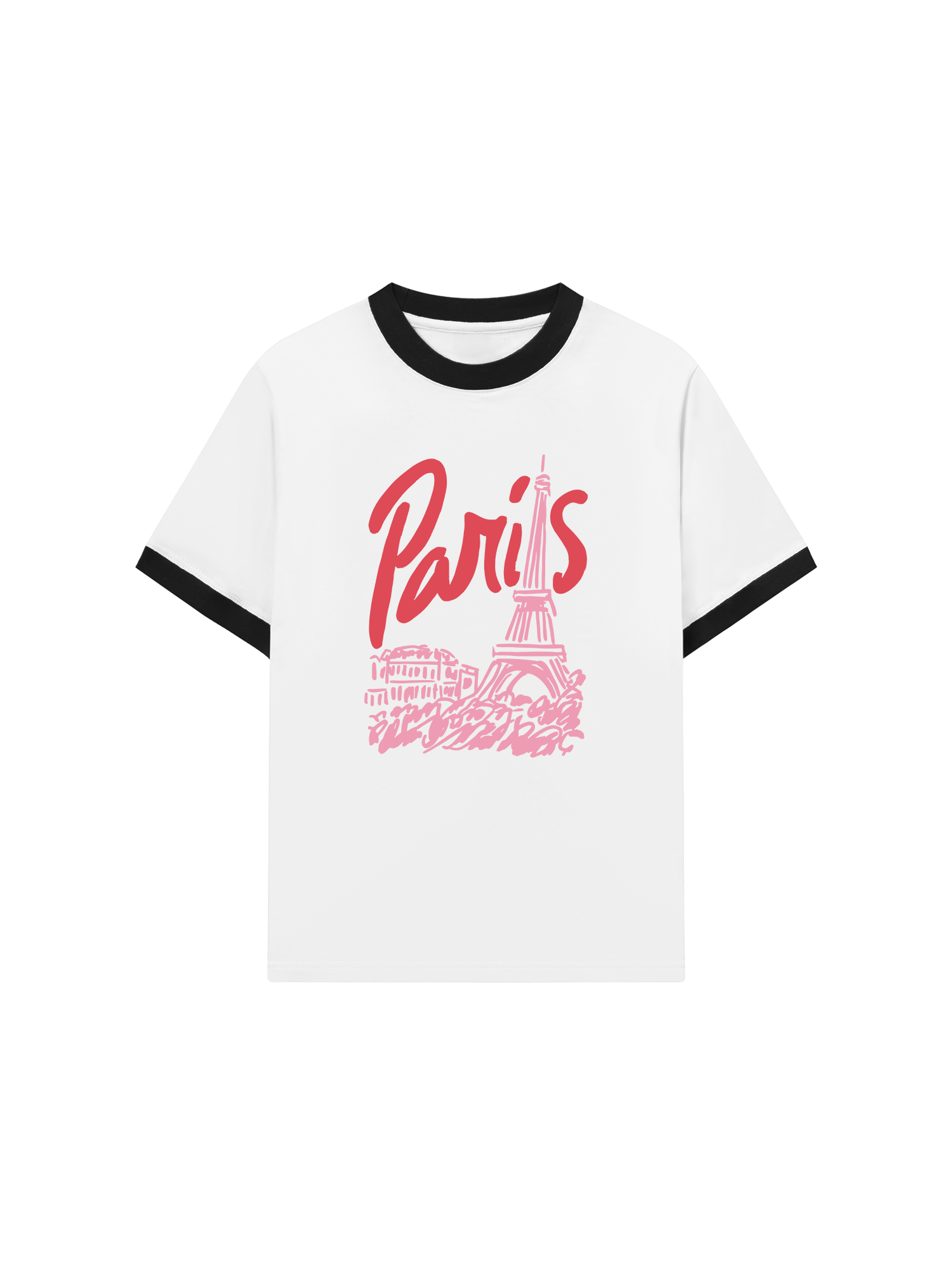 Áo Thun Ringer Relaxed Fit La Vie en Rose