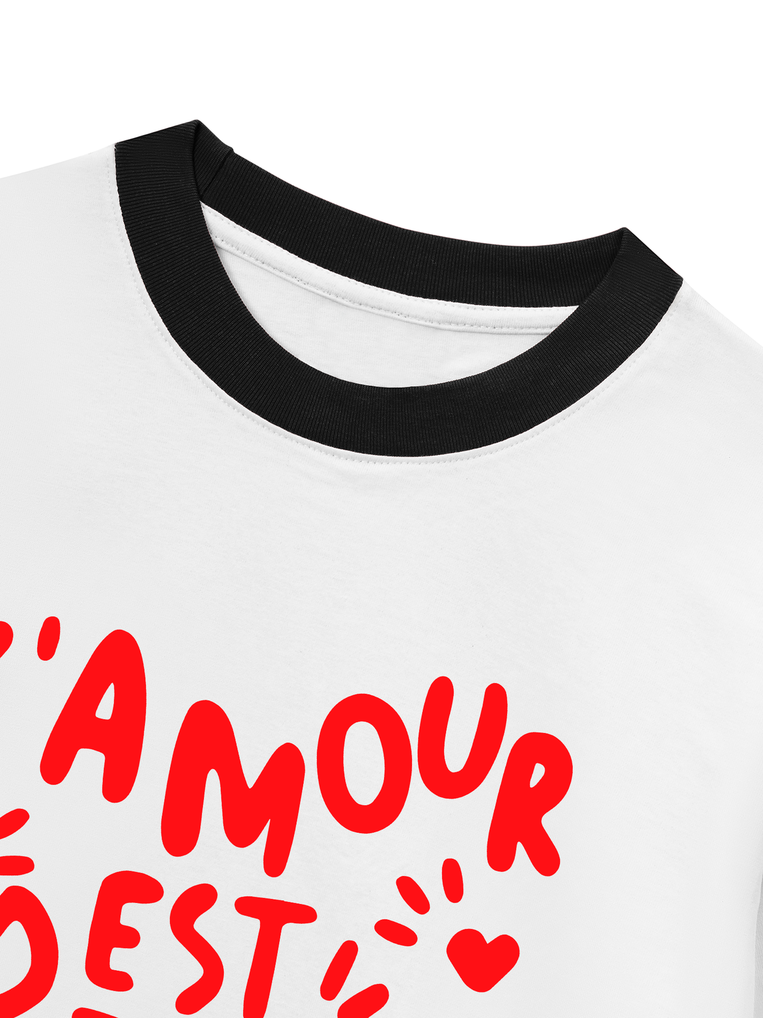 Áo Thun Ringer Relaxed Fit Lamour Est Declare