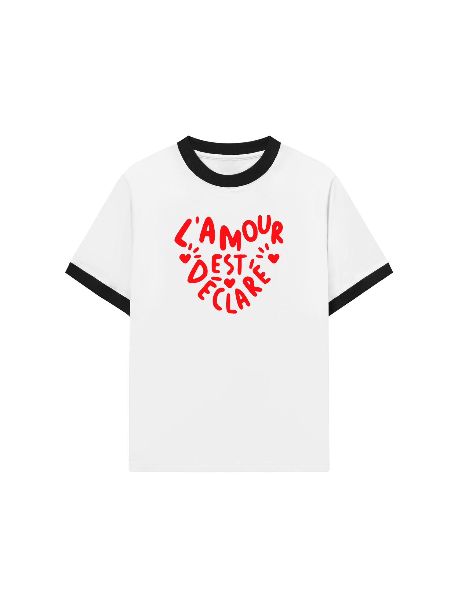 Áo Thun Ringer Relaxed Fit Lamour Est Declare
