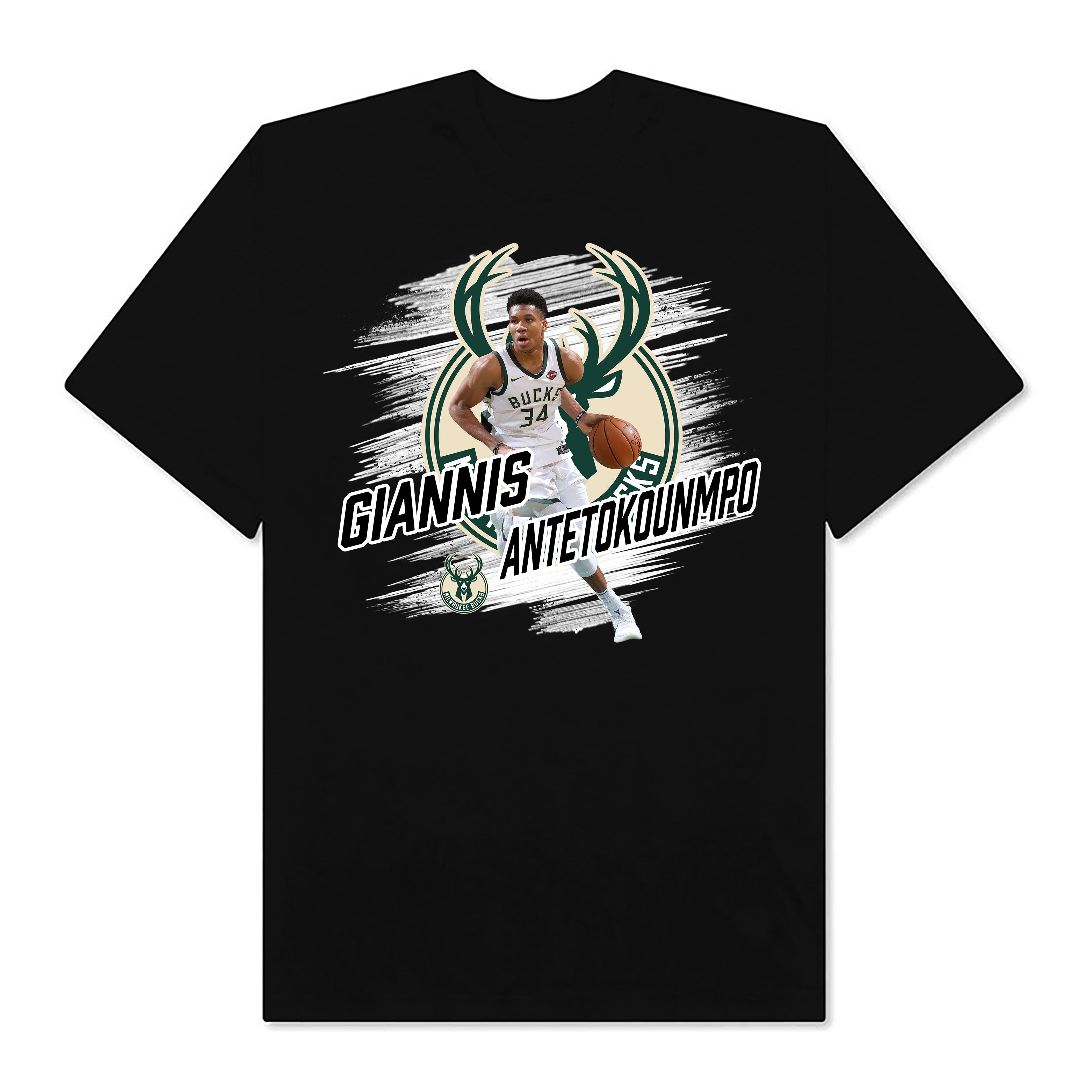 NBA Milwaukee Bucks Giannis Antetokounmpo T-Shirt