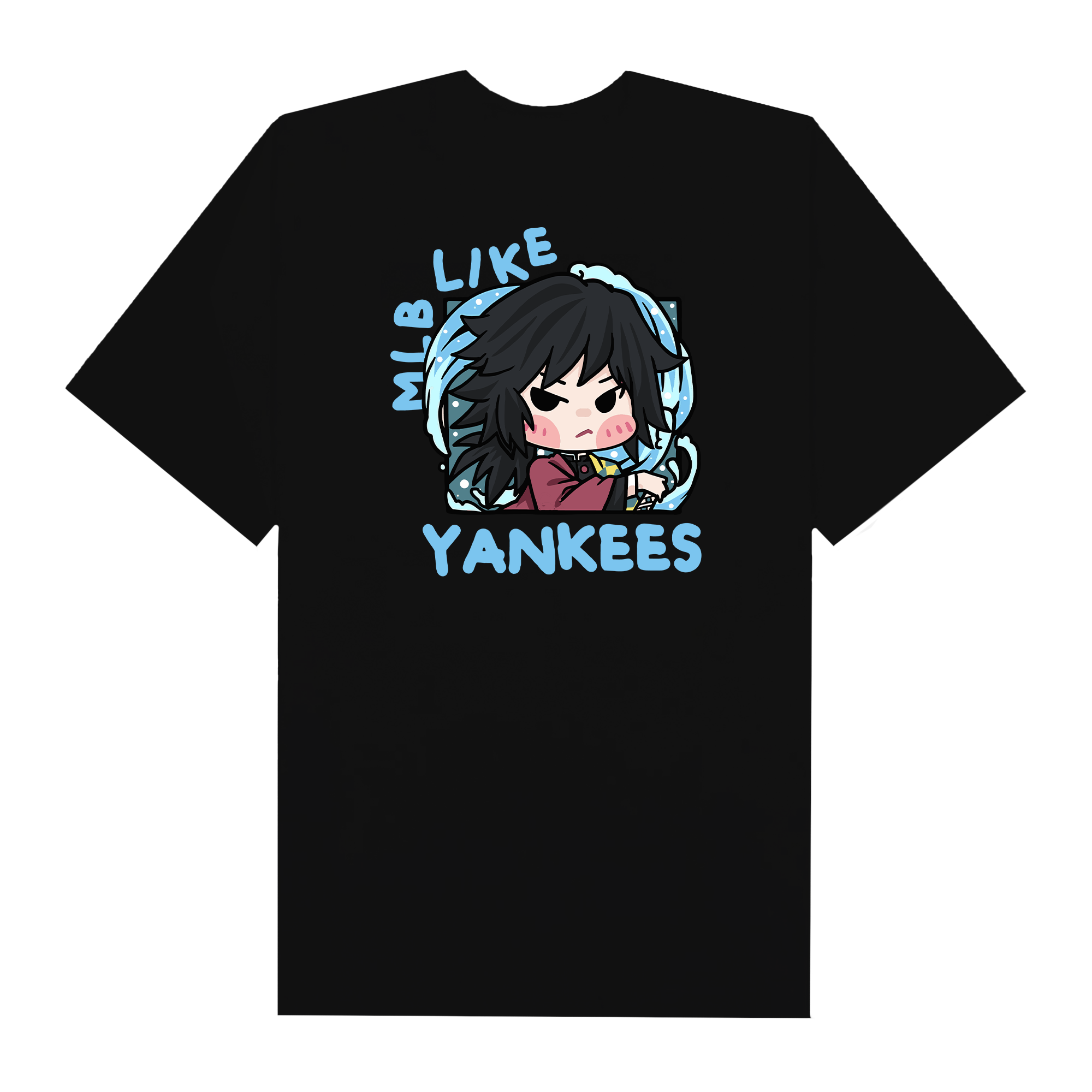 MLB Anime Demon Slayer Giyu Like Yankees T-Shirt