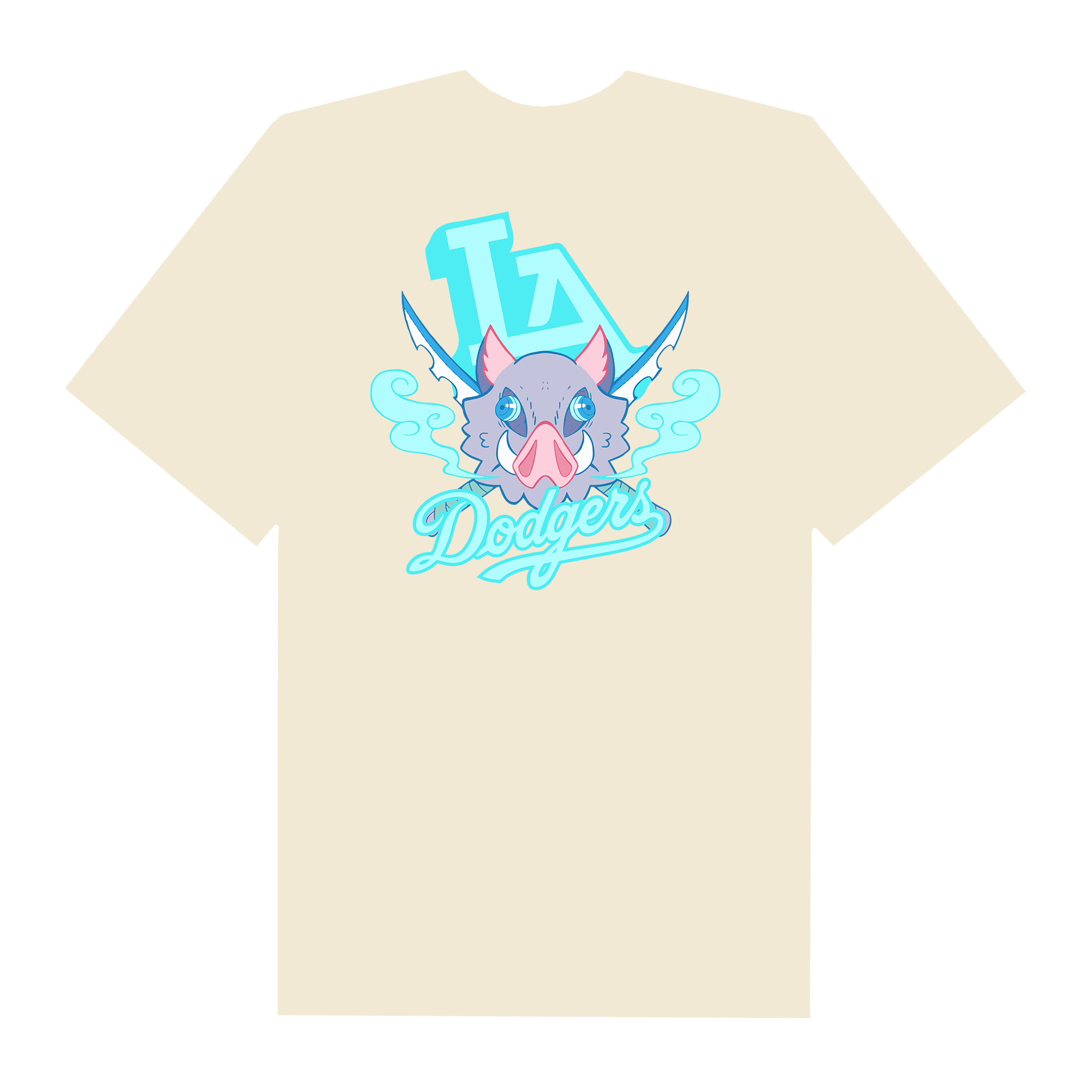 MLB Anime Demon Slayer Inosuke Head LA T-Shirt