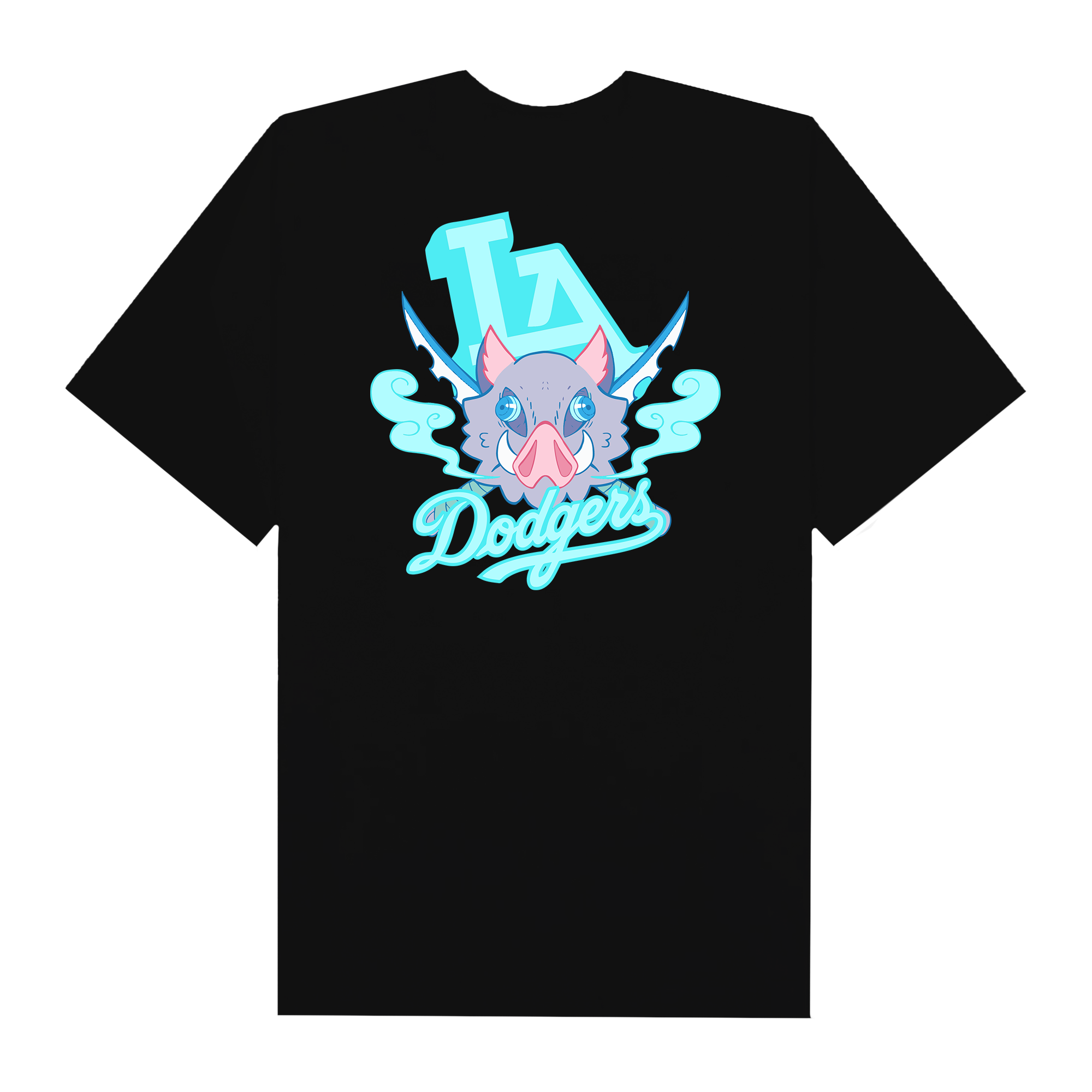 MLB Anime Demon Slayer Inosuke Head LA T-Shirt