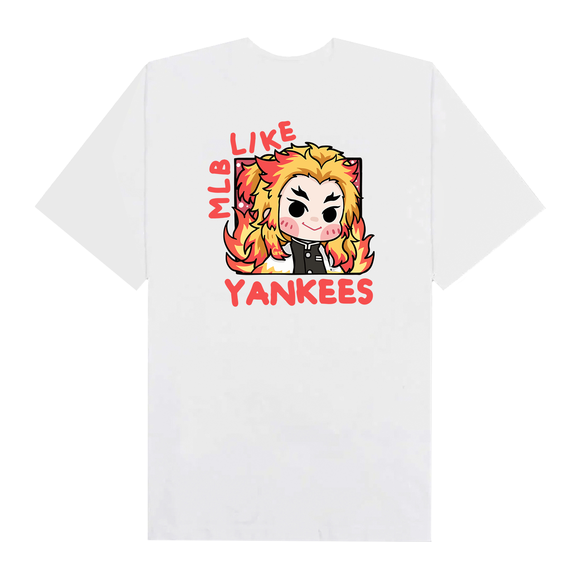 MLB Anime Demon Slayer Rengoku Like Yankees T-Shirt