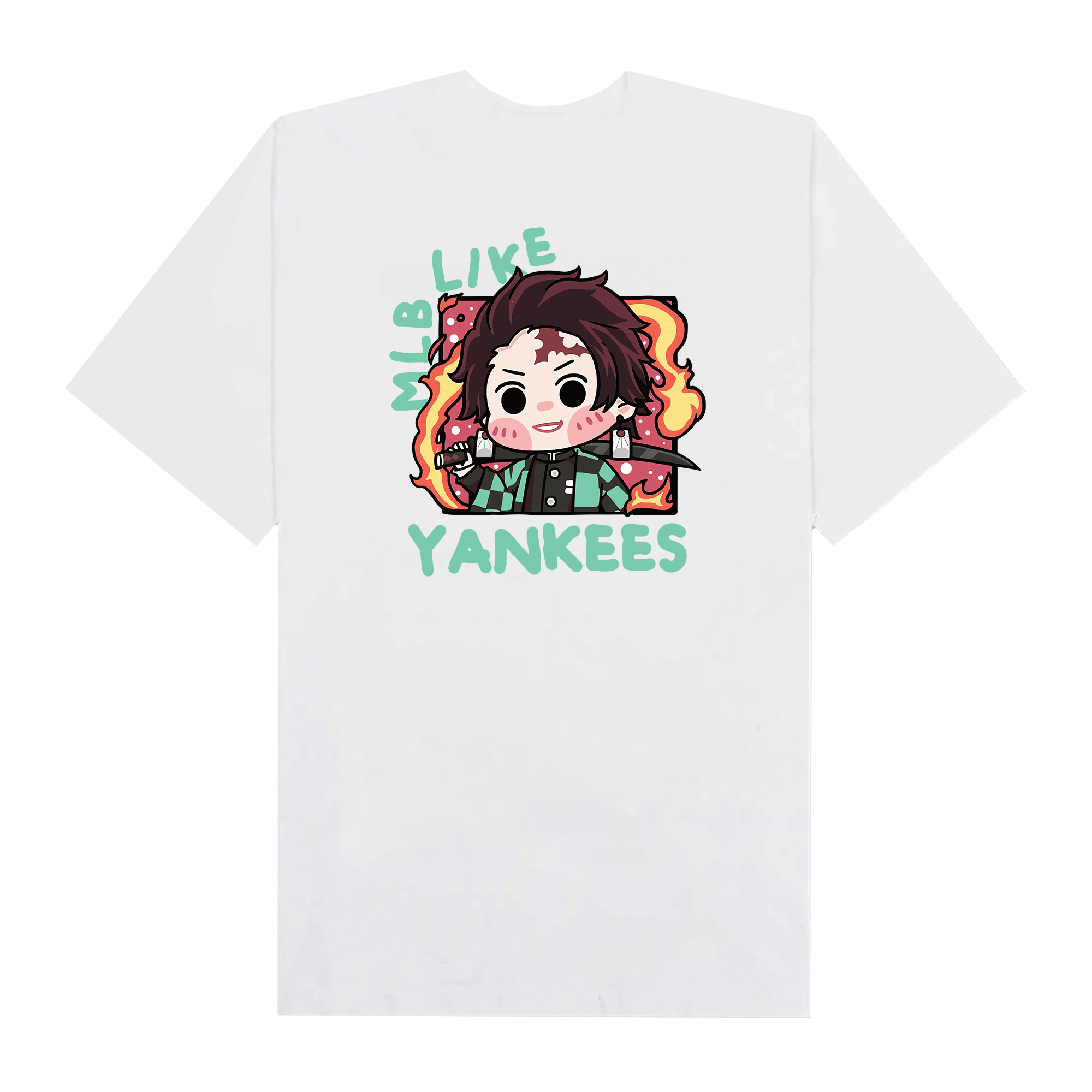 MLB Anime Demon Slayer Tanjiro Like Yankees T-Shirt