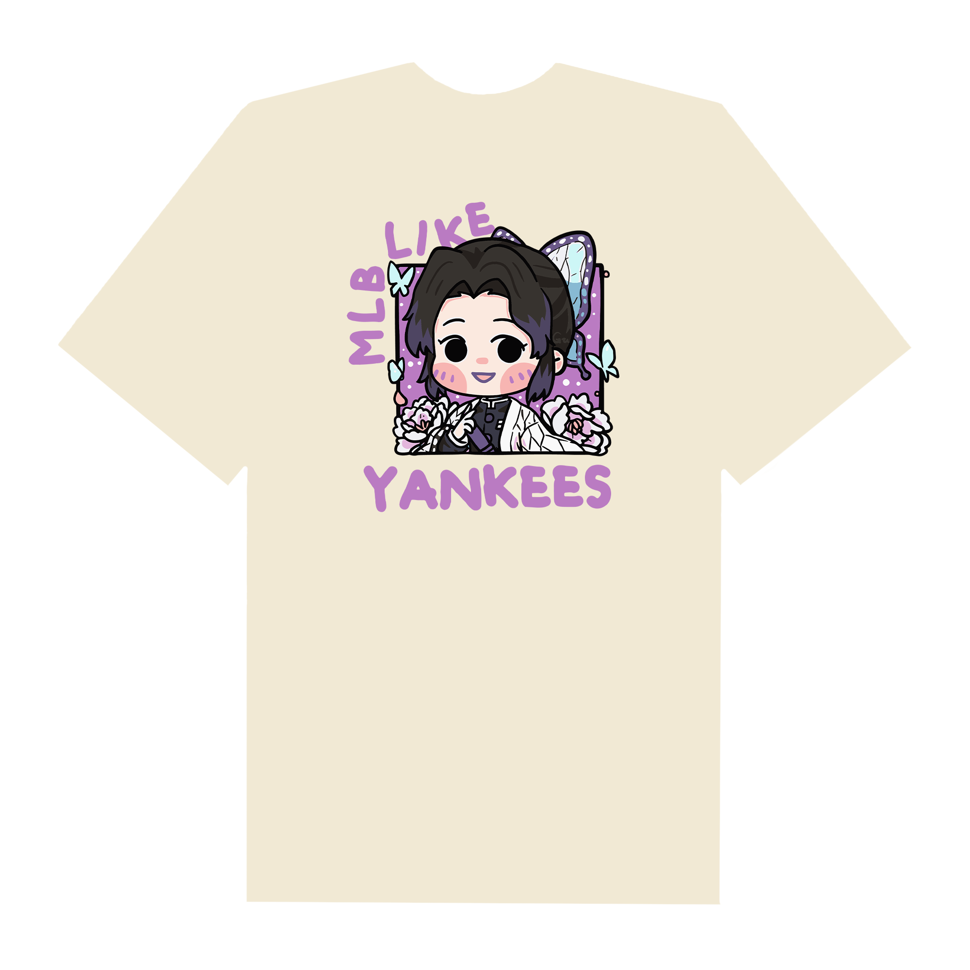 MLB Anime Demon Slayer Tsuyuri Like Yankees T-Shirt