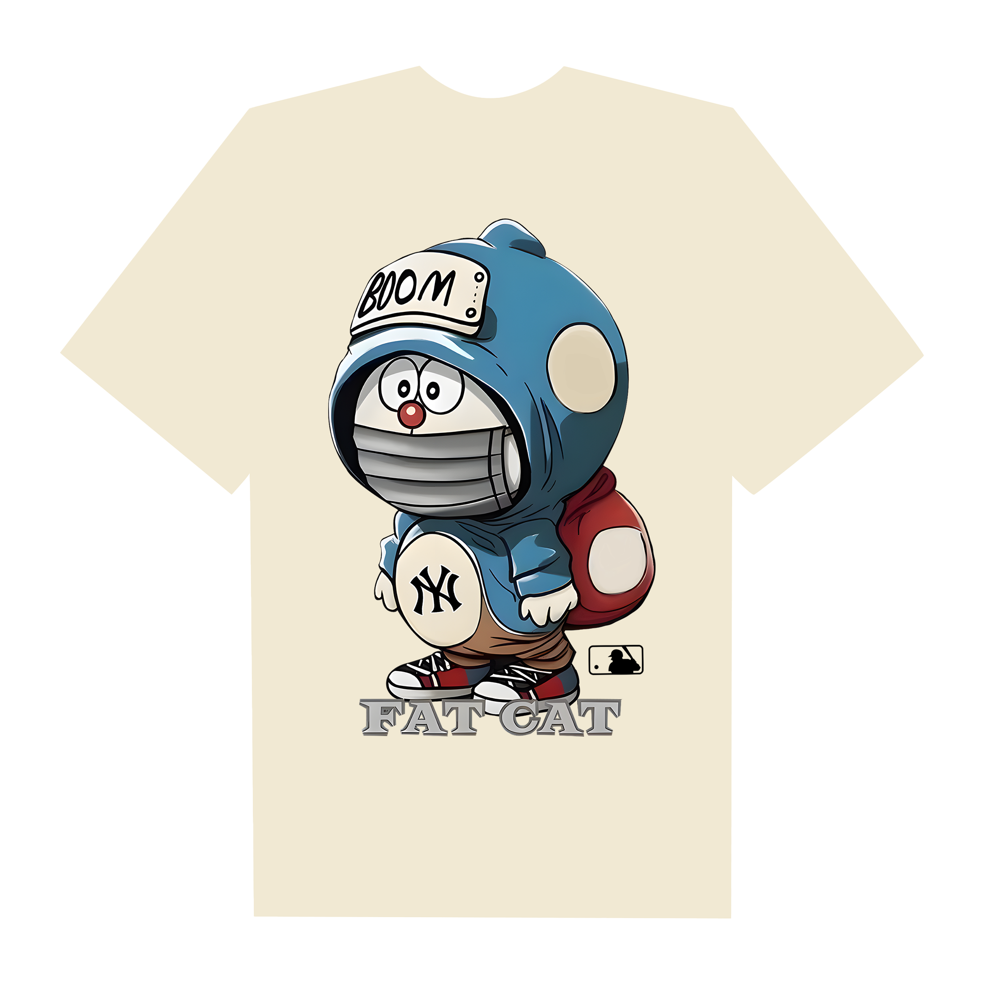 MLB Anime Doraemon Fat Cat T-Shirt