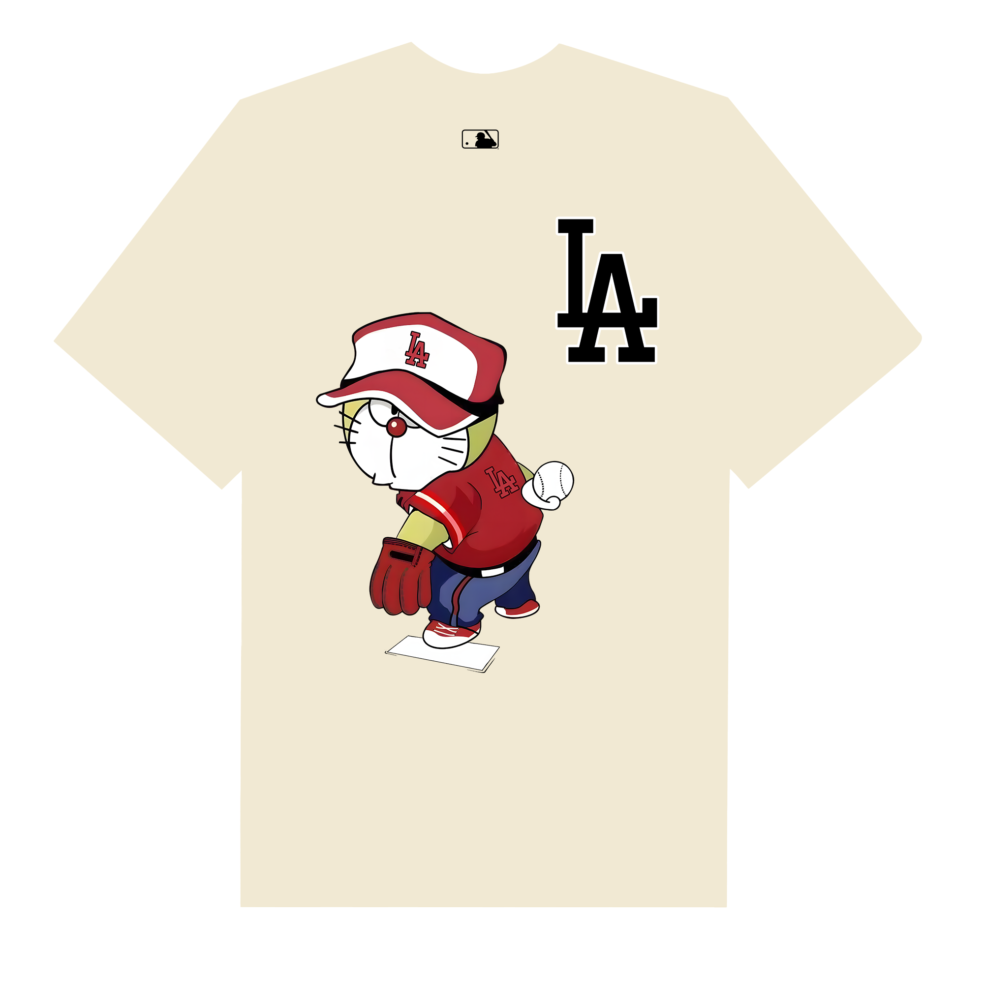 MLB Anime Doraemon LA T-Shirt