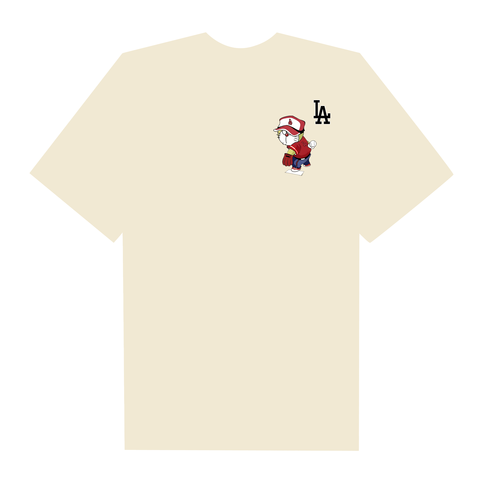 MLB Anime Doraemon LA T-Shirt